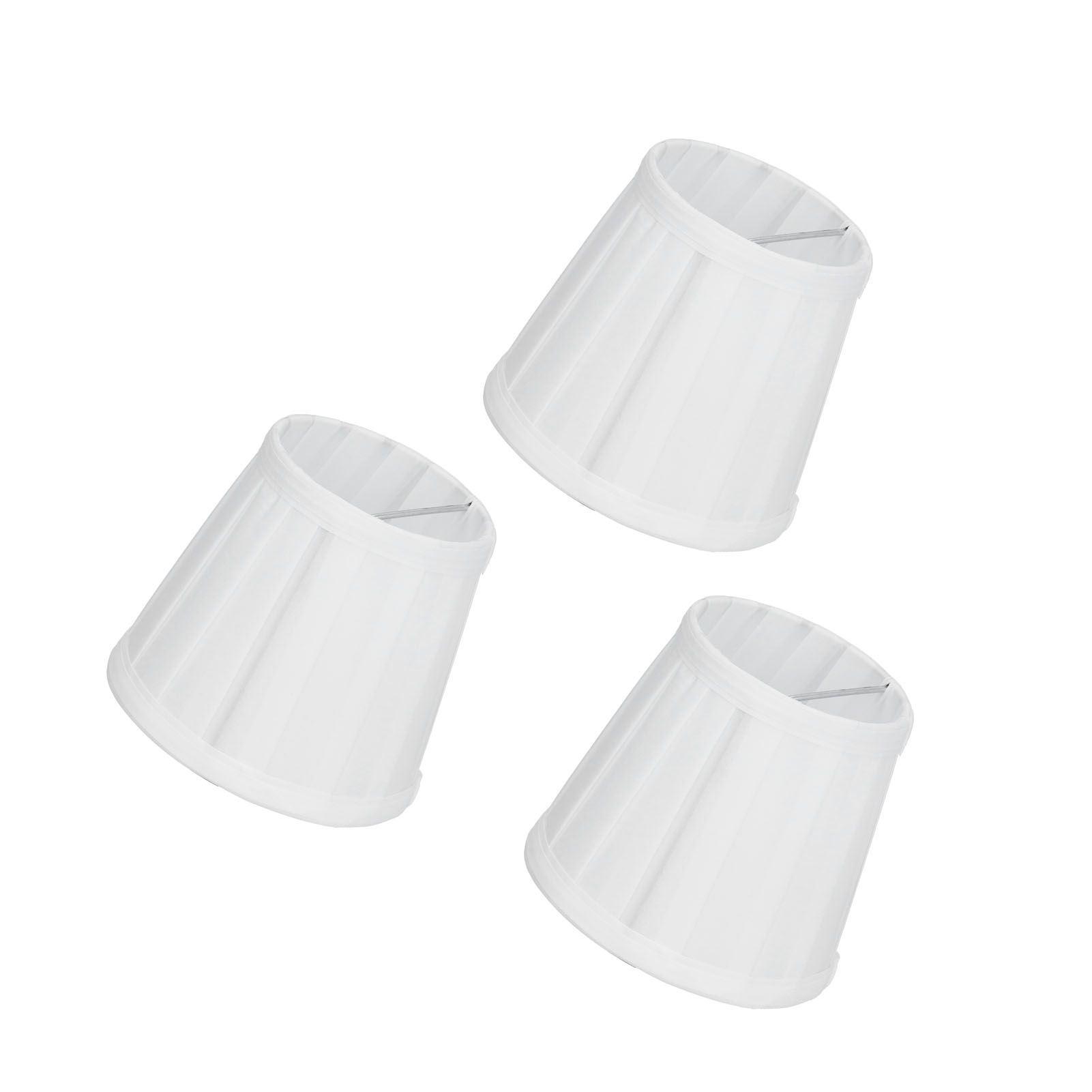 3PCS Cloth Lampshade E14 Clip On Fabric Lamp Cover for Chandelier Wall Lamp view 9