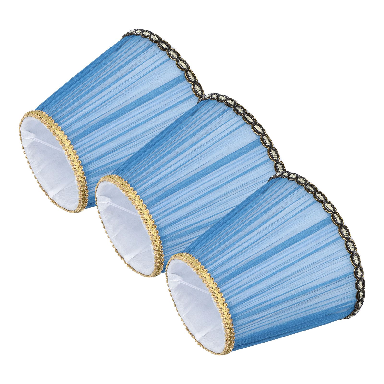 3PCS Cloth Lamp Shade E14 ClipOn Lampshade for Candle Chandelier Wall Lamp view 2