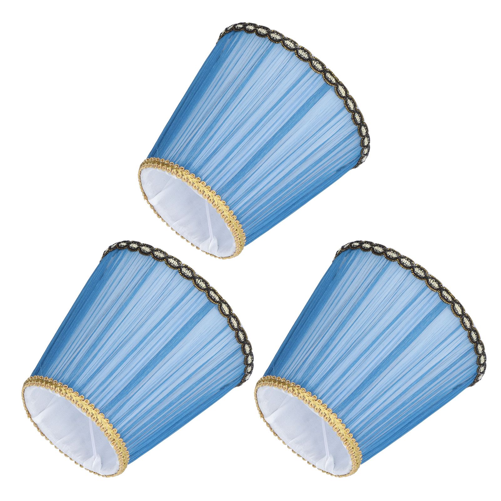 3PCS Cloth Lamp Shade E14 ClipOn Lampshade for Candle Chandelier Wall Lamp view 5