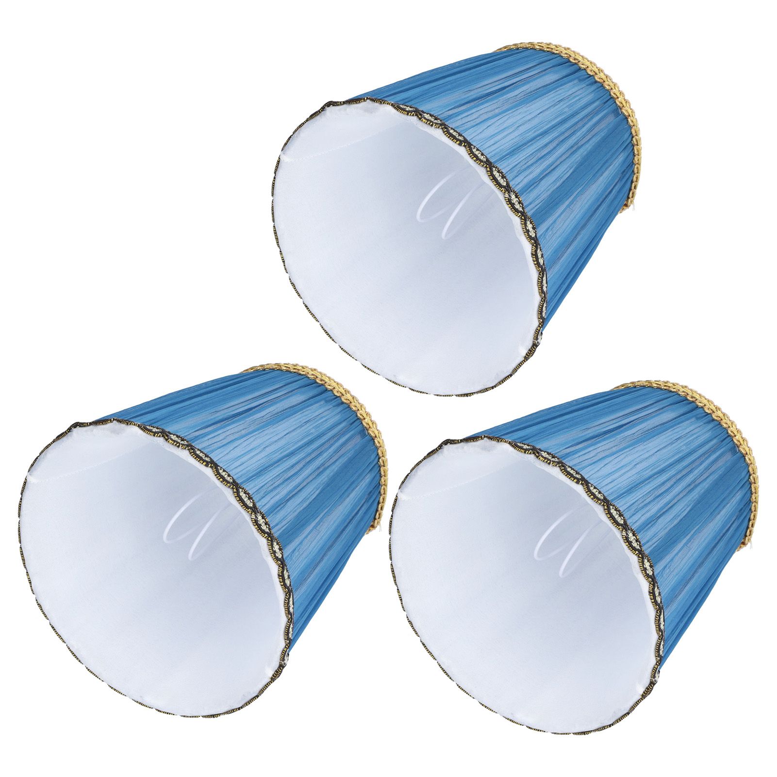 3PCS Cloth Lamp Shade E14 ClipOn Lampshade for Candle Chandelier Wall Lamp view 6
