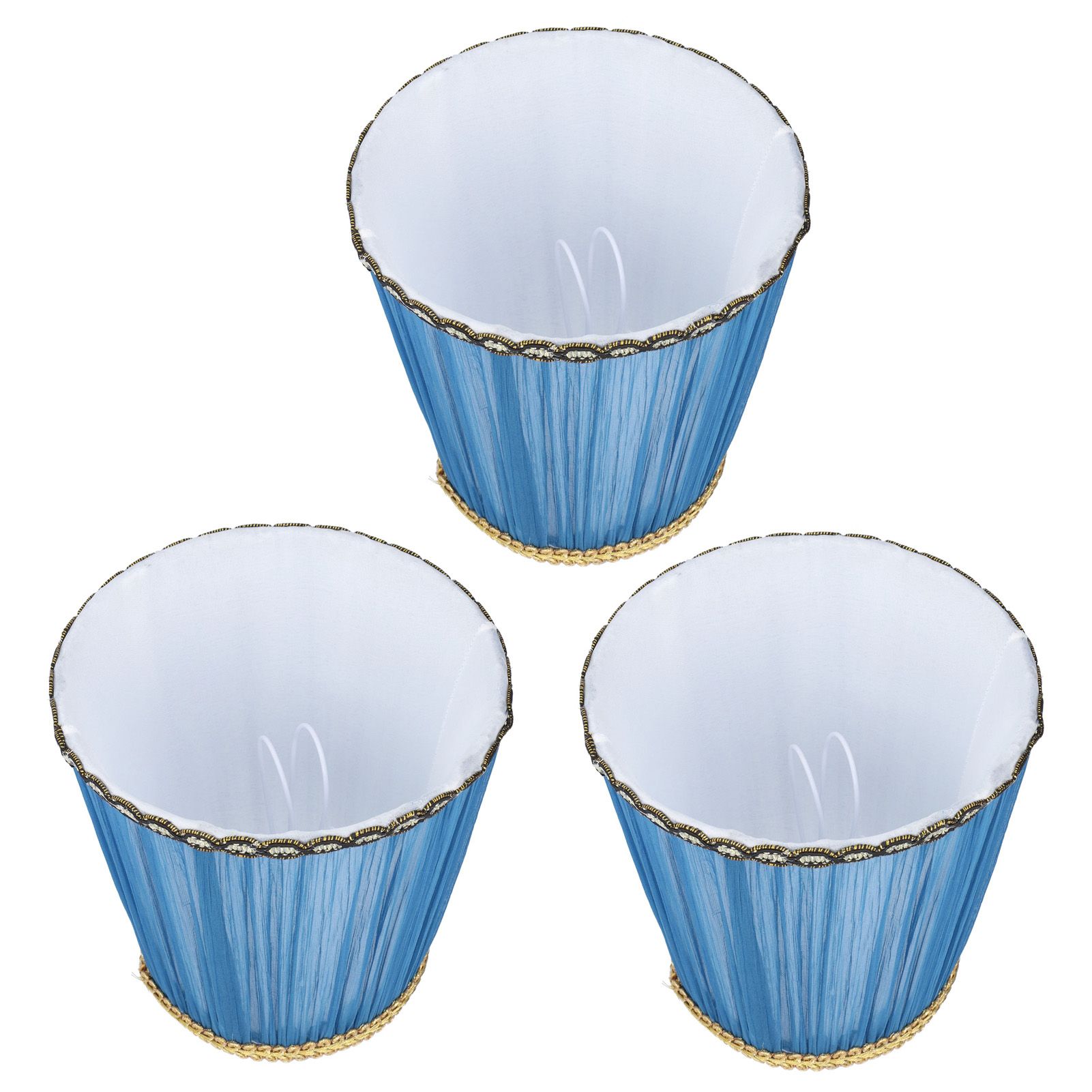 3PCS Cloth Lamp Shade E14 ClipOn Lampshade for Candle Chandelier Wall Lamp view 7