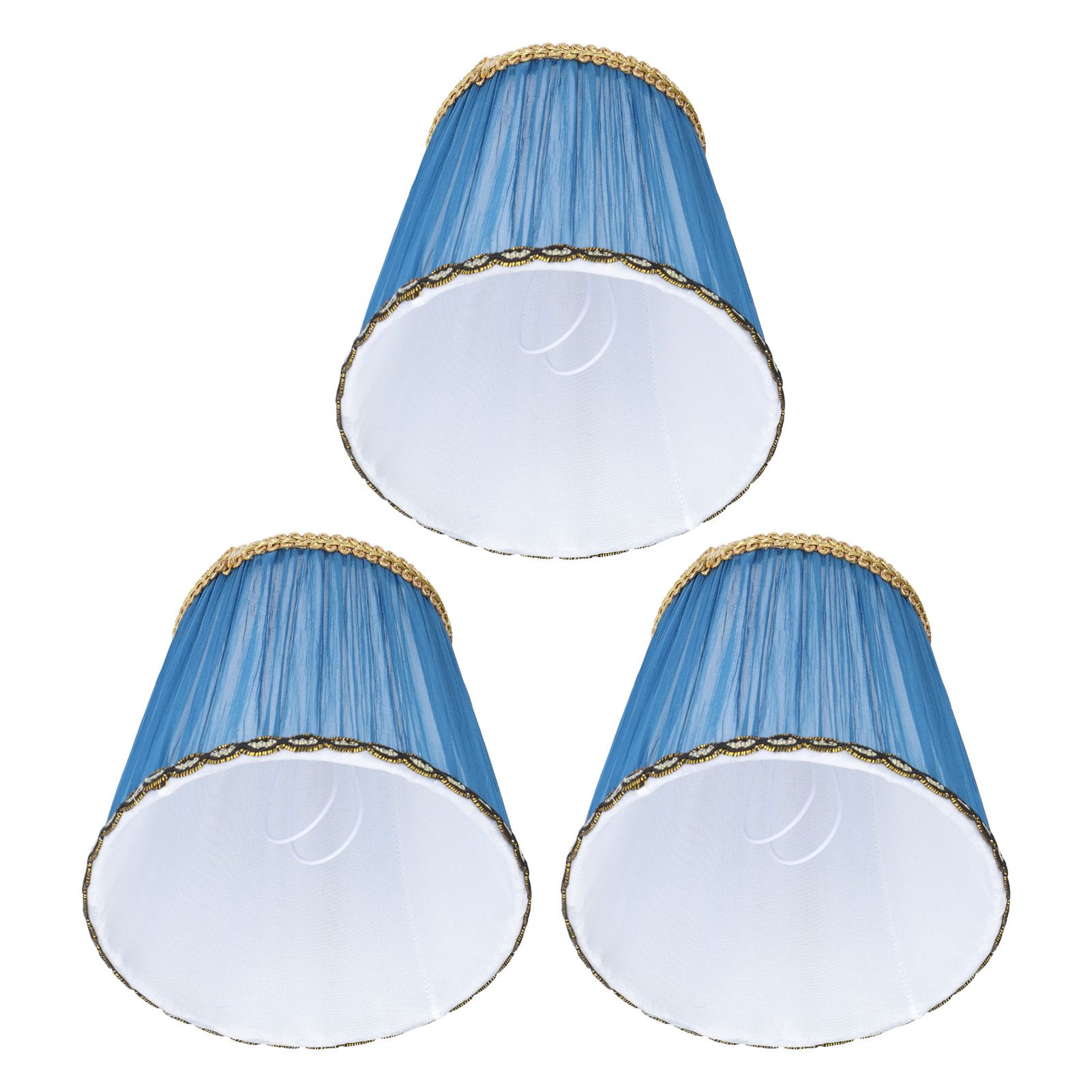 3PCS Cloth Lamp Shade E14 ClipOn Lampshade for Candle Chandelier Wall Lamp view 8