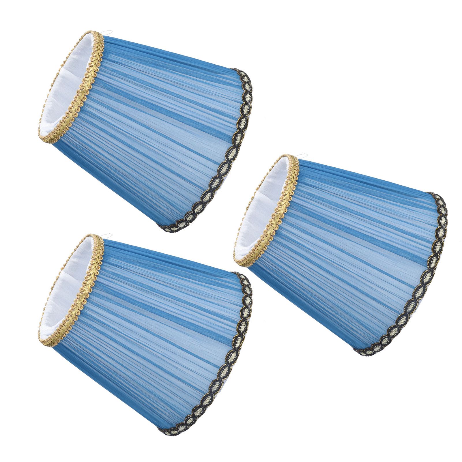 3PCS Cloth Lamp Shade E14 ClipOn Lampshade for Candle Chandelier Wall Lamp view 10