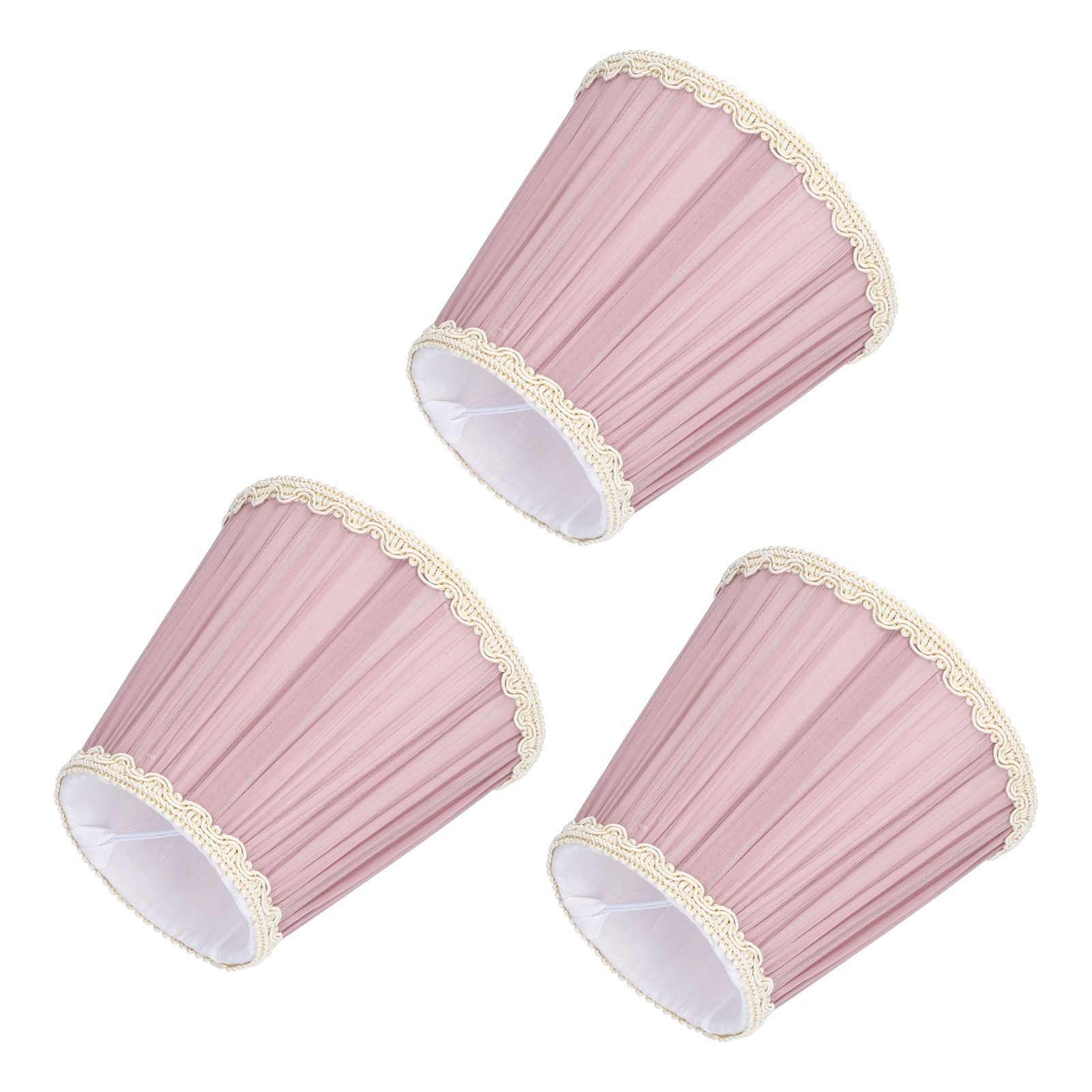 3PCS Cloth Lamp Shade E14 ClipOn Lampshade for Candle Chandelier Wall Lamp view 4