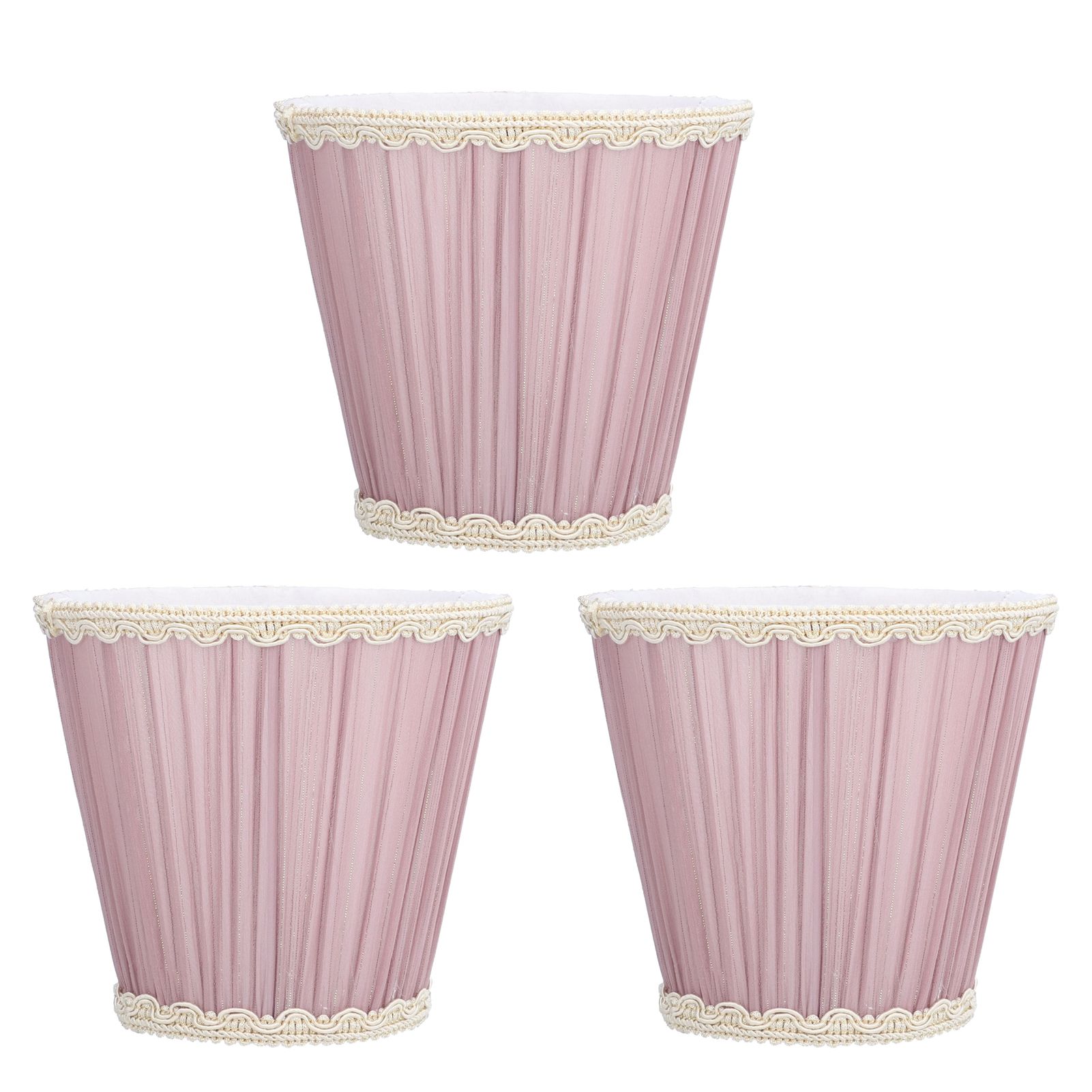 3PCS Cloth Lamp Shade E14 ClipOn Lampshade for Candle Chandelier Wall Lamp view 6