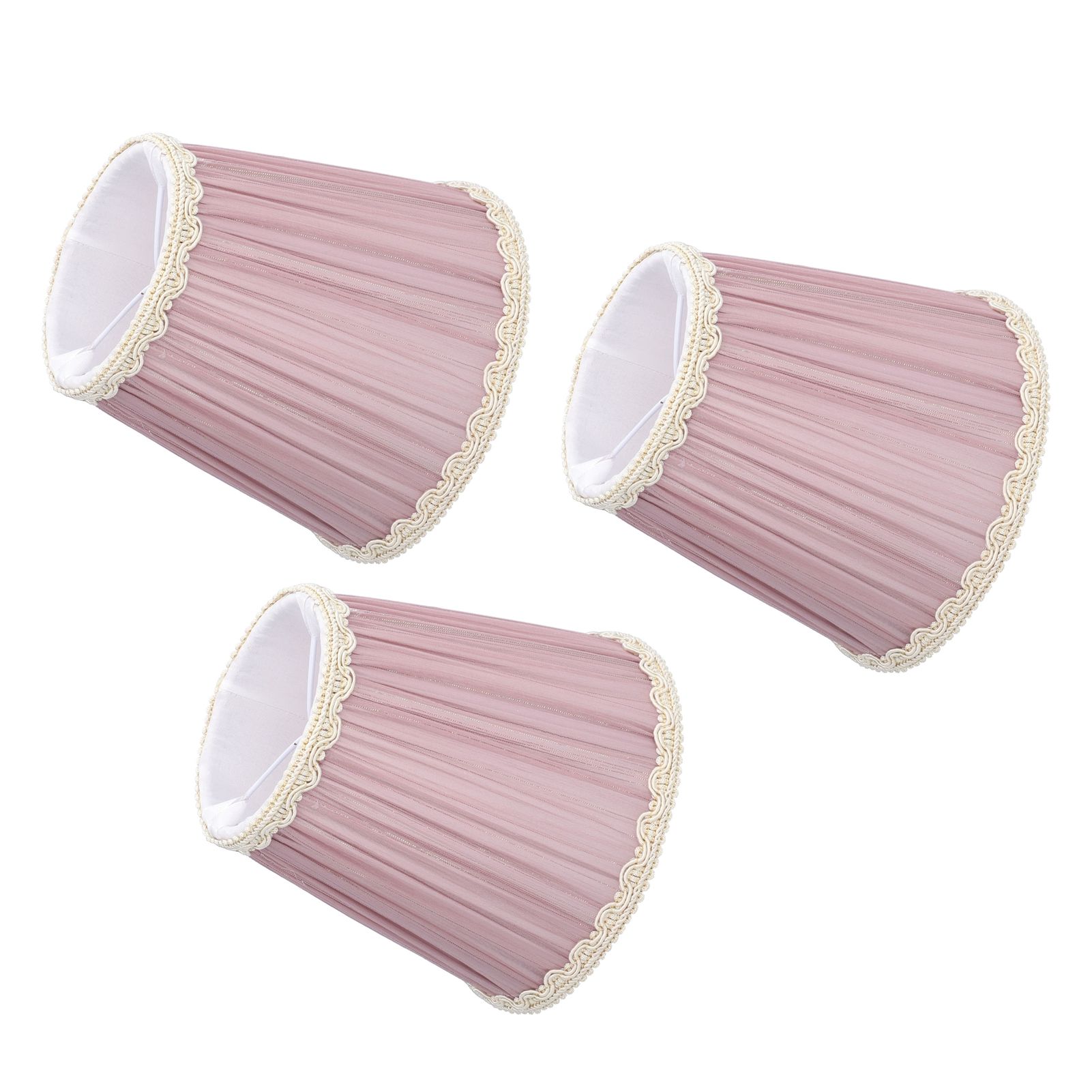 3PCS Cloth Lamp Shade E14 ClipOn Lampshade for Candle Chandelier Wall Lamp view 9