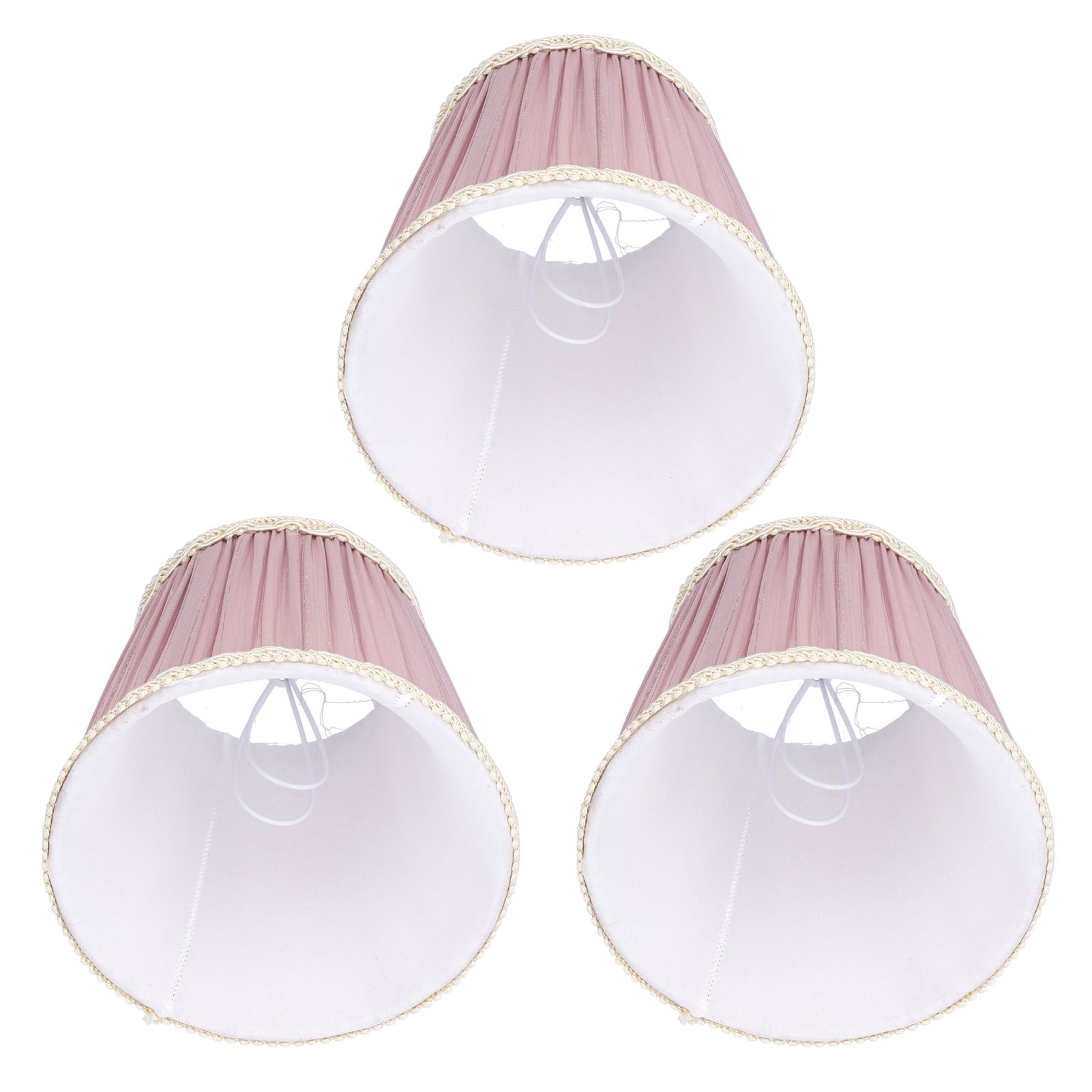 3PCS Cloth Lamp Shade E14 ClipOn Lampshade for Candle Chandelier Wall Lamp view 10