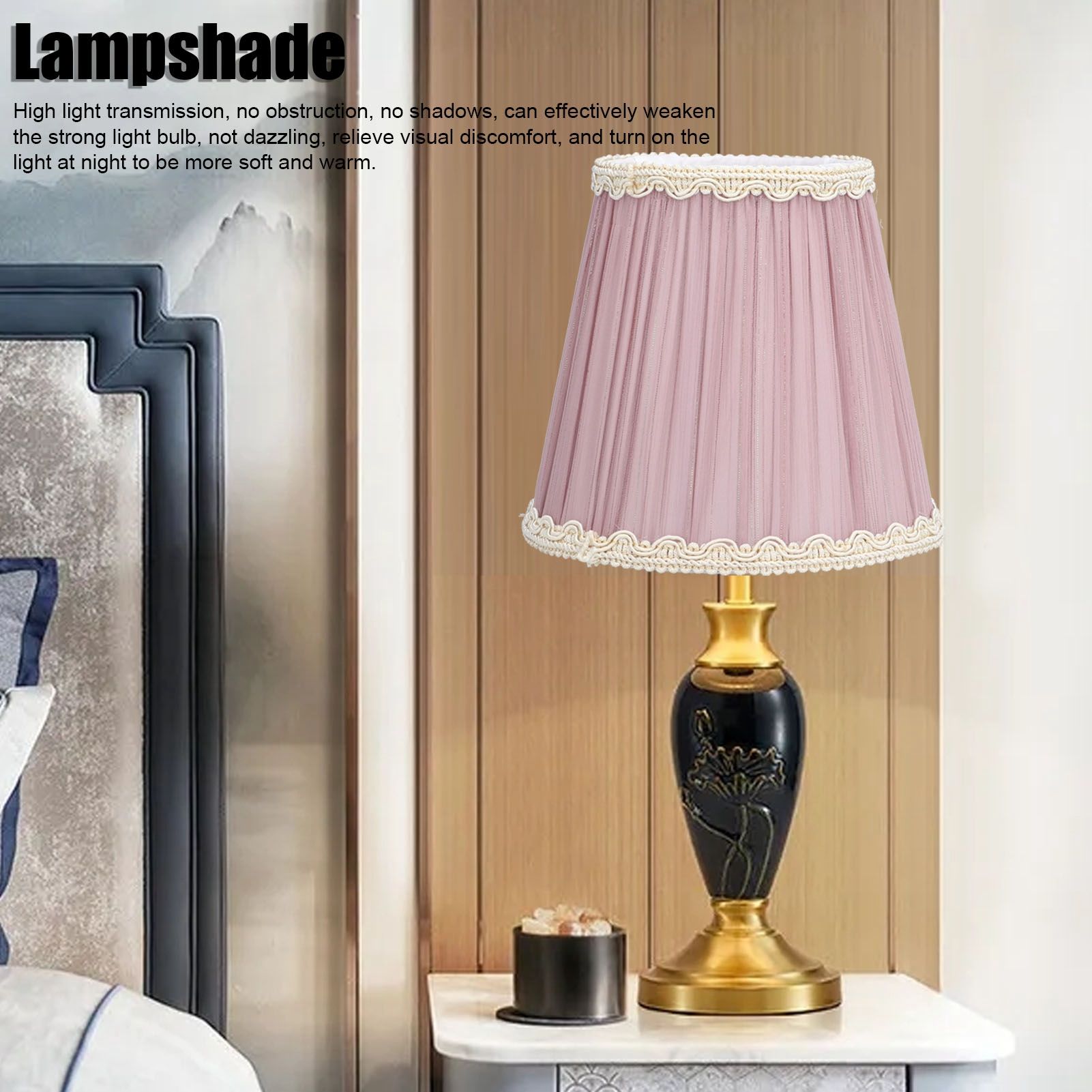 3PCS Cloth Lamp Shade E14 ClipOn Lampshade for Candle Chandelier Wall Lamp view 15