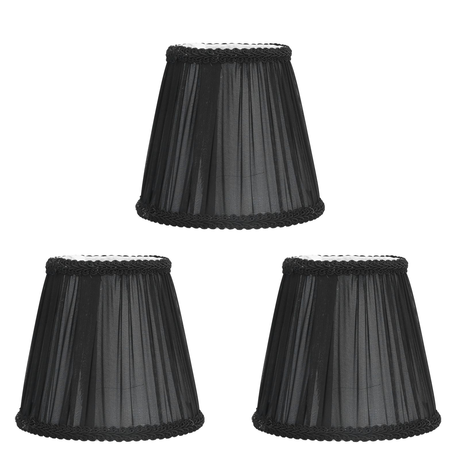3PCS E14 ClipOn Cloth Lamp Shade Modern Fabric Lampshade Table Light Cover for