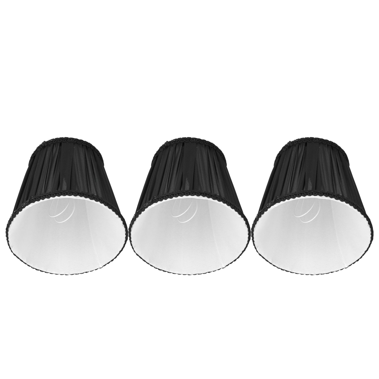 3PCS E14 ClipOn Cloth Lamp Shade Modern Fabric Lampshade Table Light Cover for view 2