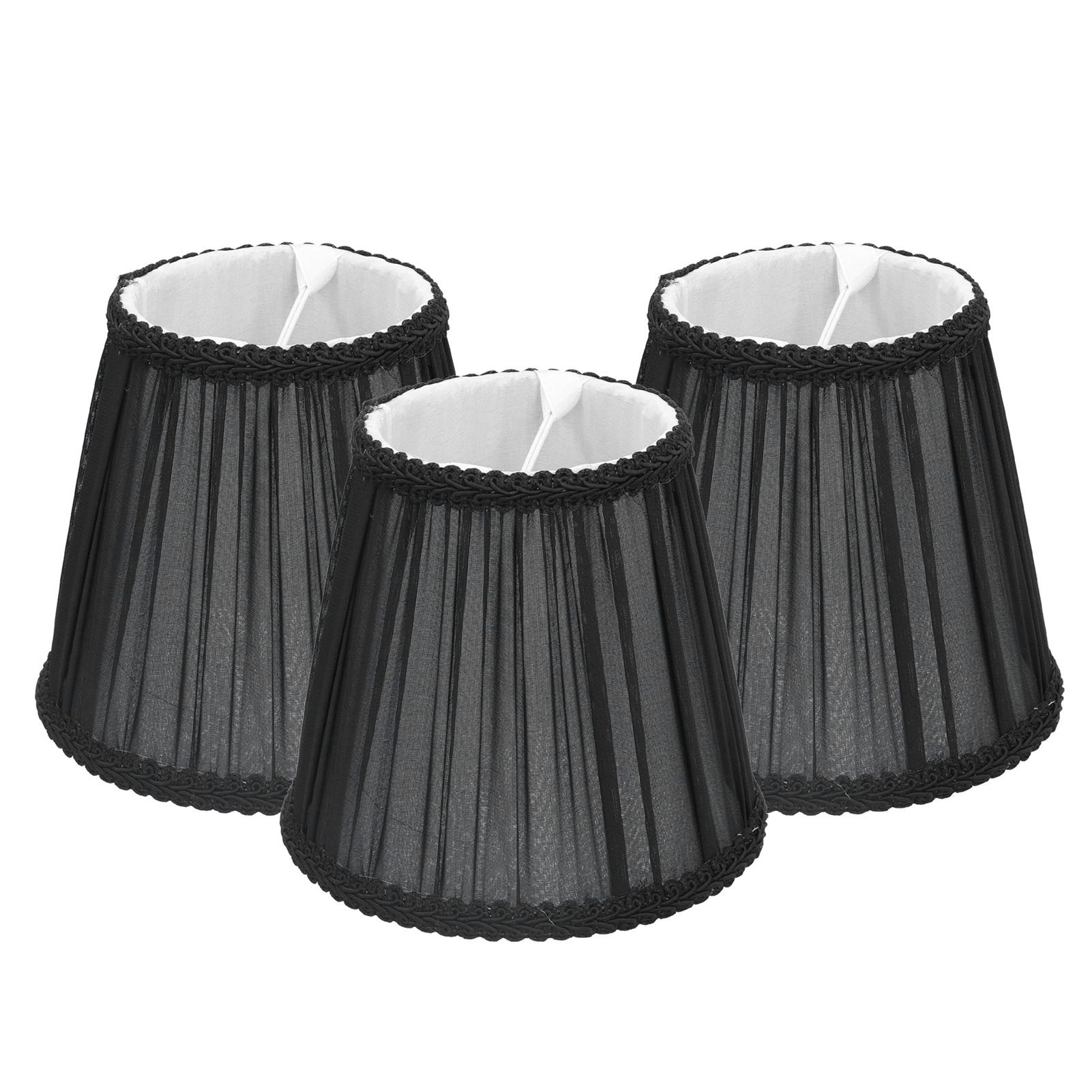3PCS E14 ClipOn Cloth Lamp Shade Modern Fabric Lampshade Table Light Cover for view 5