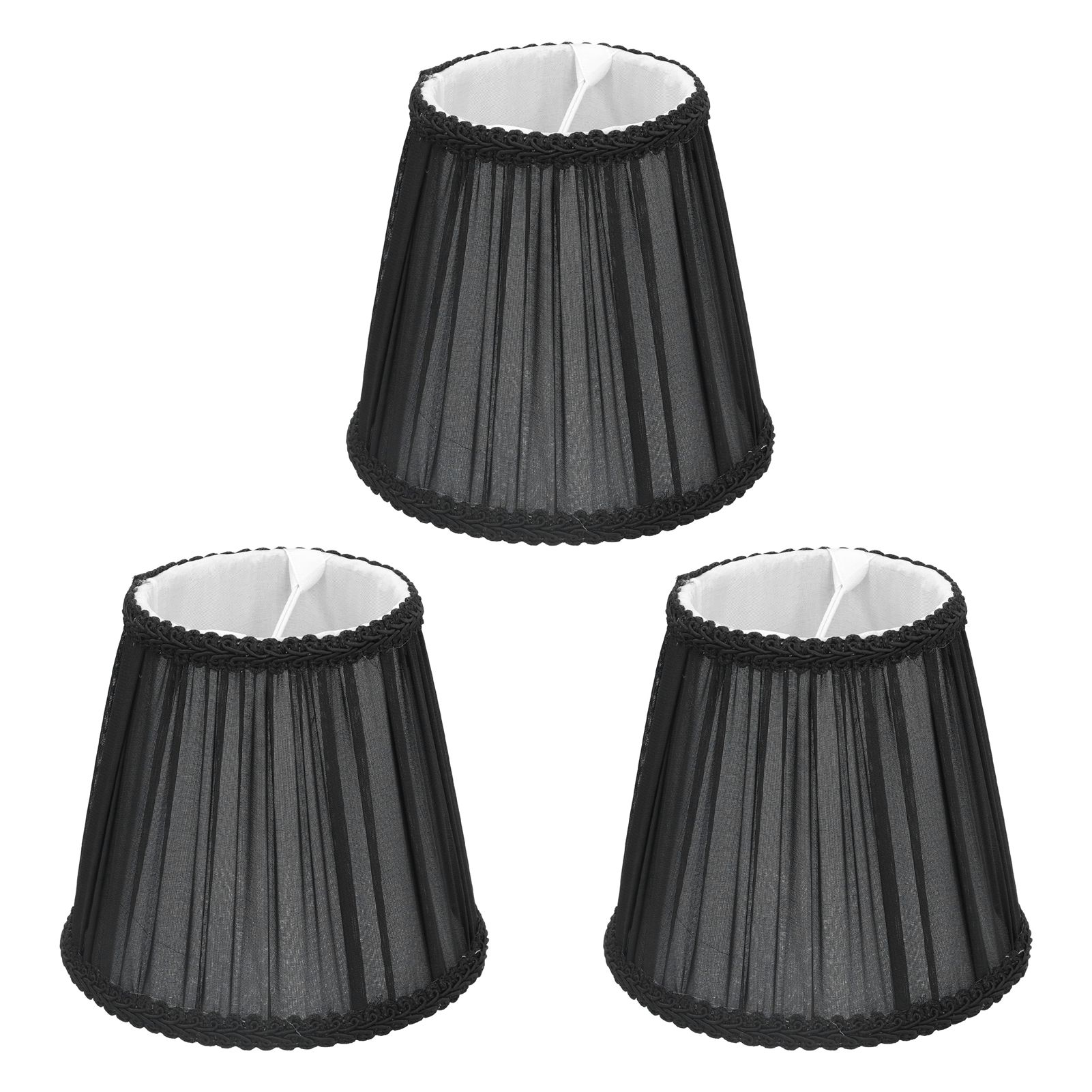 3PCS E14 ClipOn Cloth Lamp Shade Modern Fabric Lampshade Table Light Cover for view 7