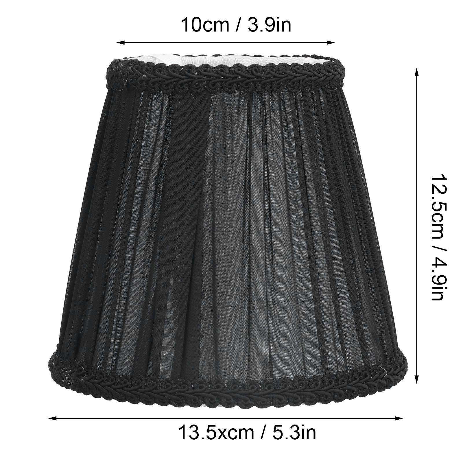 3PCS E14 ClipOn Cloth Lamp Shade Modern Fabric Lampshade Table Light Cover for view 14