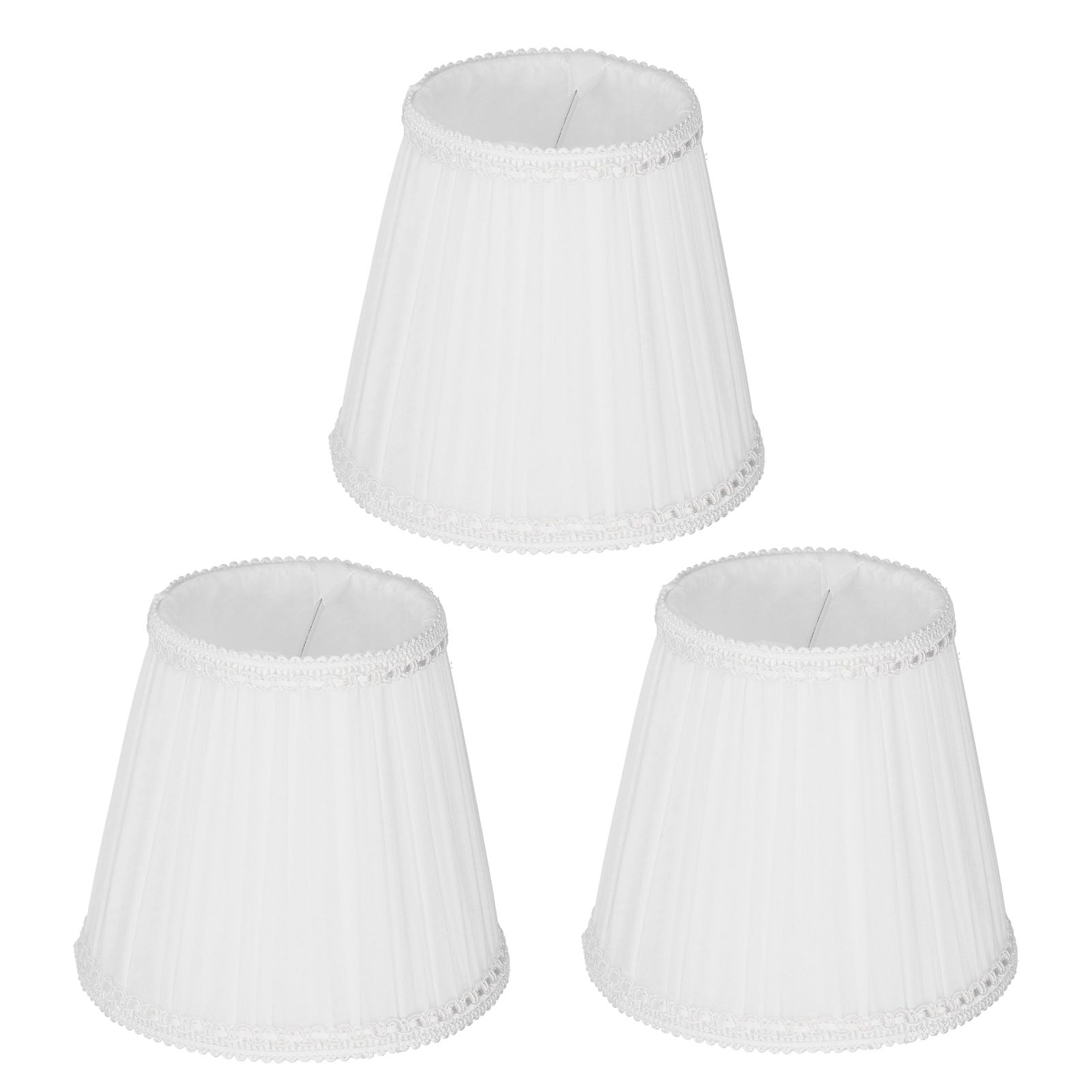 3PCS E14 ClipOn Cloth Lamp Shade Modern Fabric Lampshade Table Light Cover for
