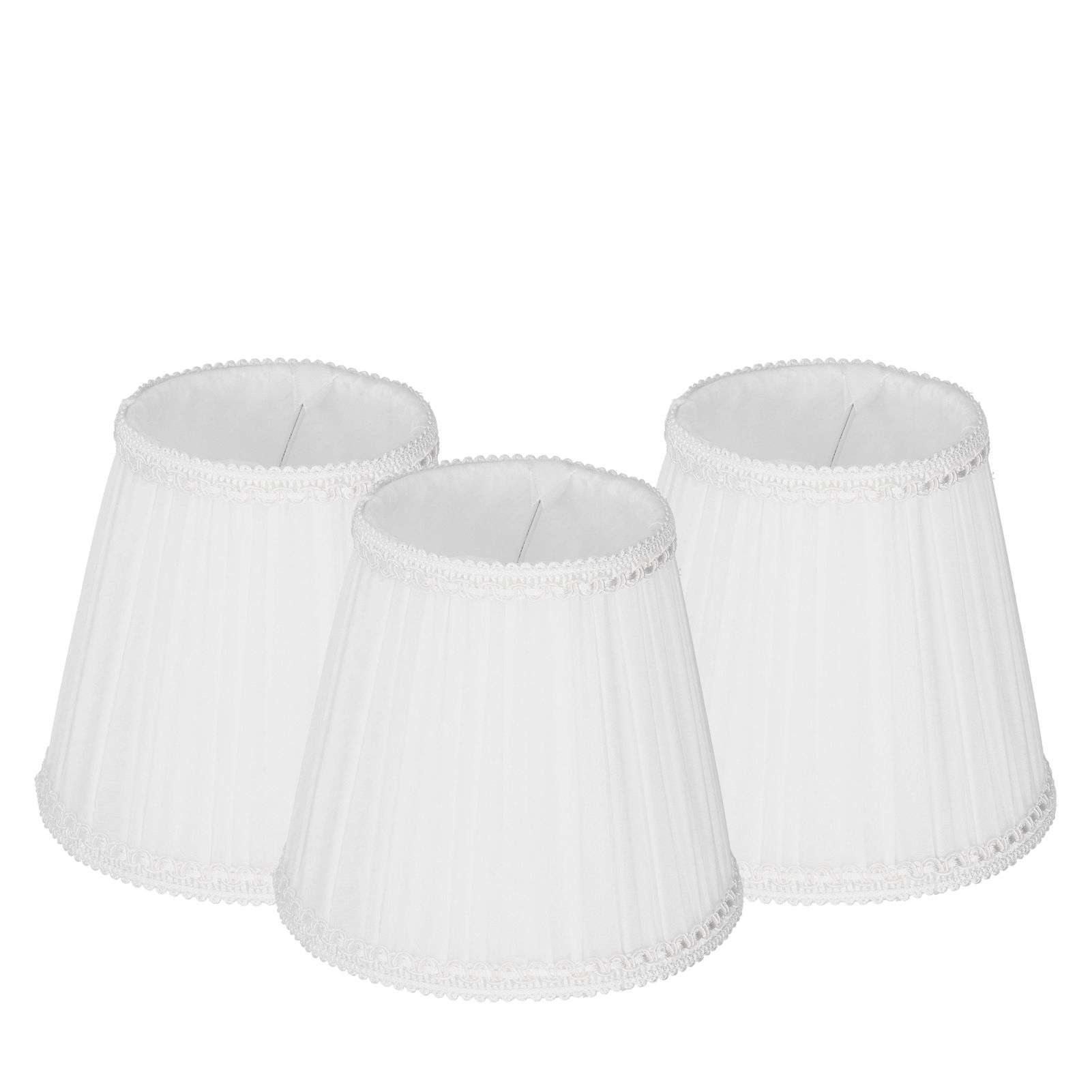 3PCS E14 ClipOn Cloth Lamp Shade Modern Fabric Lampshade Table Light Cover for view 3