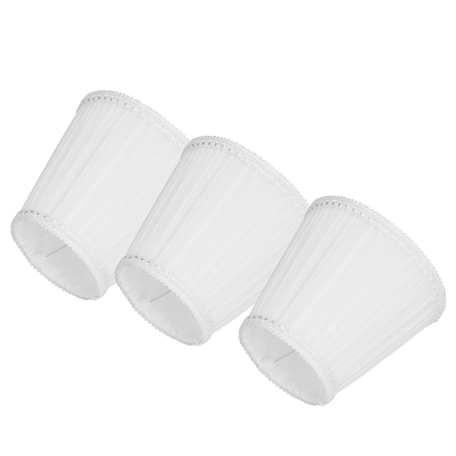3PCS E14 ClipOn Cloth Lamp Shade Modern Fabric Lampshade Table Light Cover for view 4