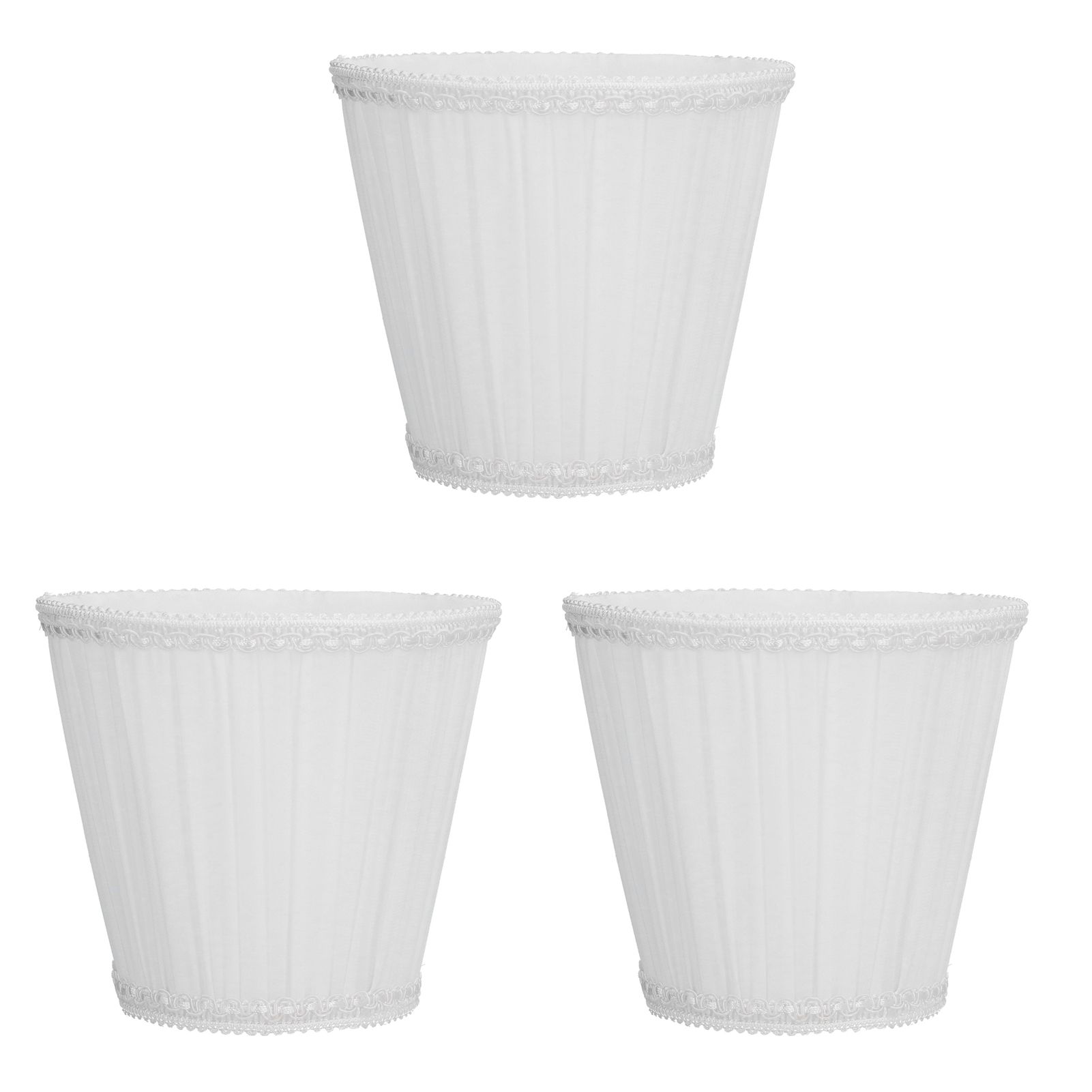 3PCS E14 ClipOn Cloth Lamp Shade Modern Fabric Lampshade Table Light Cover for view 6