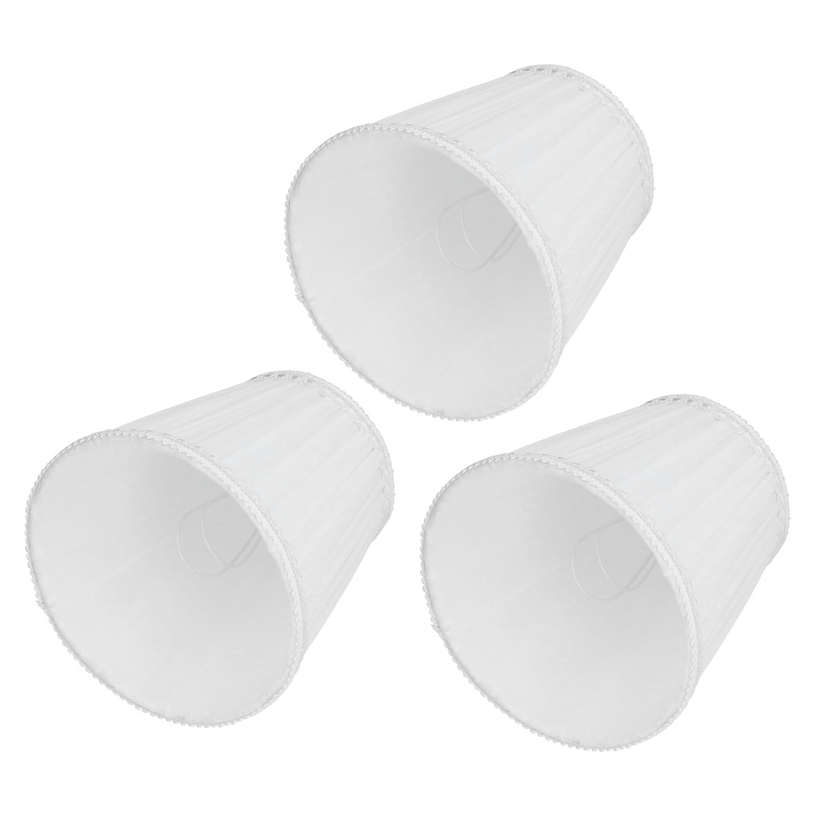 3PCS E14 ClipOn Cloth Lamp Shade Modern Fabric Lampshade Table Light Cover for view 7
