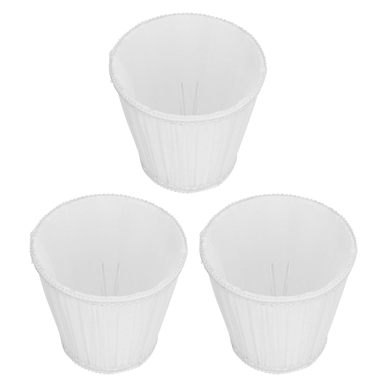 3PCS E14 ClipOn Cloth Lamp Shade Modern Fabric Lampshade Table Light Cover for view 9