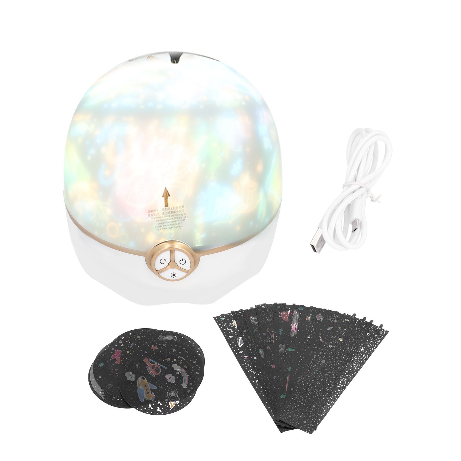 Lucky Star Projection Lamp Portable 3 Colors Ambient Lamp USB Powered Night