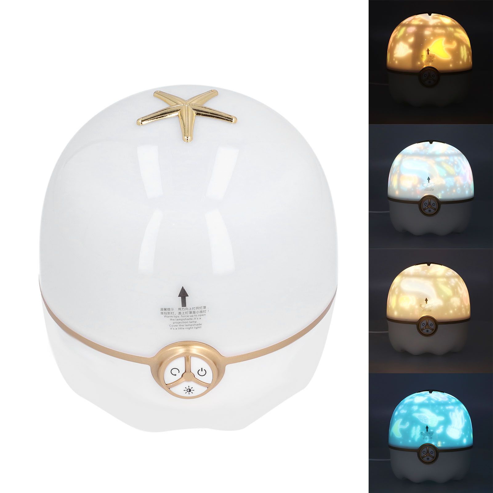 Lucky Star Projection Lamp Portable 3 Colors Ambient Lamp USB Powered Night view 9