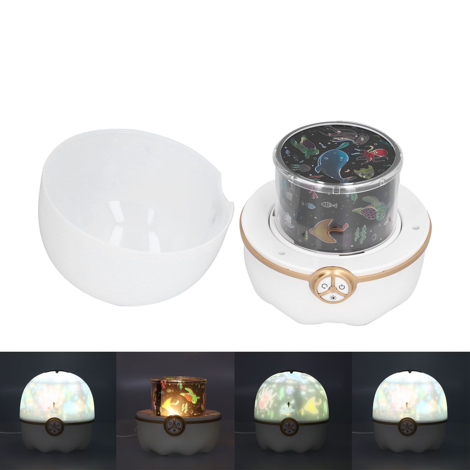 Lucky Star Projection Lamp Portable 3 Colors Ambient Lamp USB Powered Night view 10