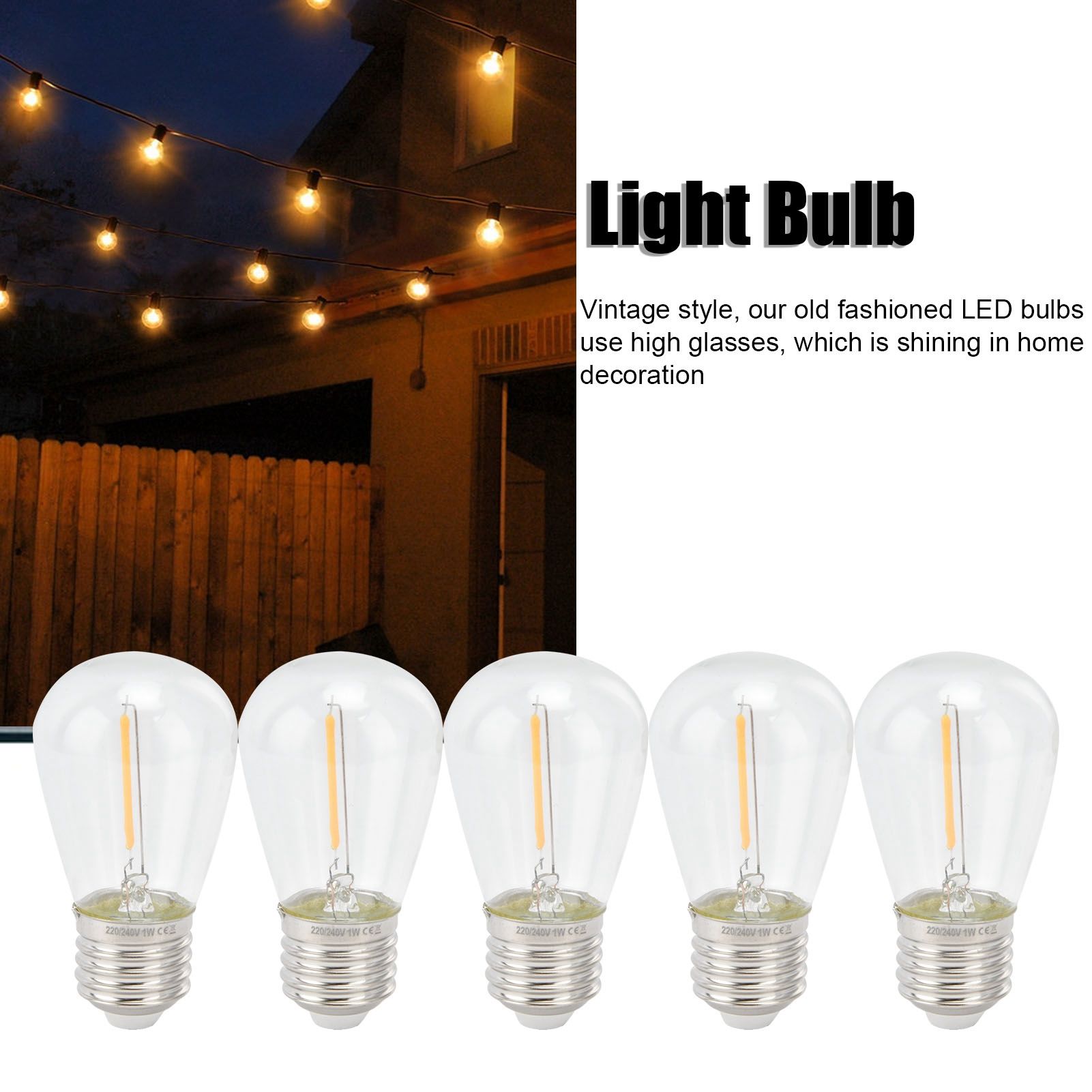 10pcs LED Bulbs Retro Cute Adjustable Energy Saving Antique Incandescent Bulb view 15