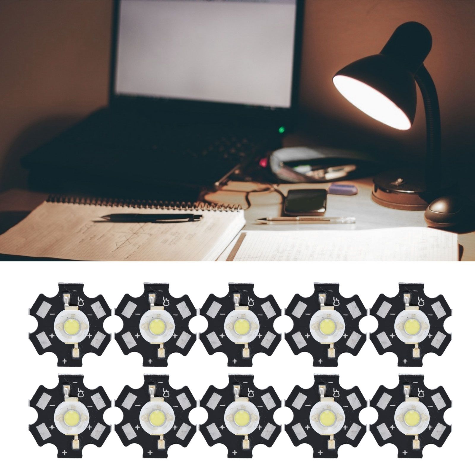10Pcs Ultra Bright LED Chip 3V DIY Light Beads for Ceiling Light Downlight view 11