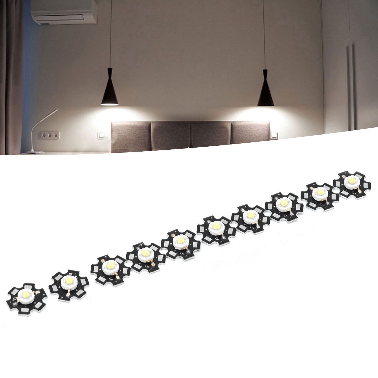 10Pcs Ultra Bright LED Chip 3V DIY Light Beads for Ceiling Light Downlight view 12