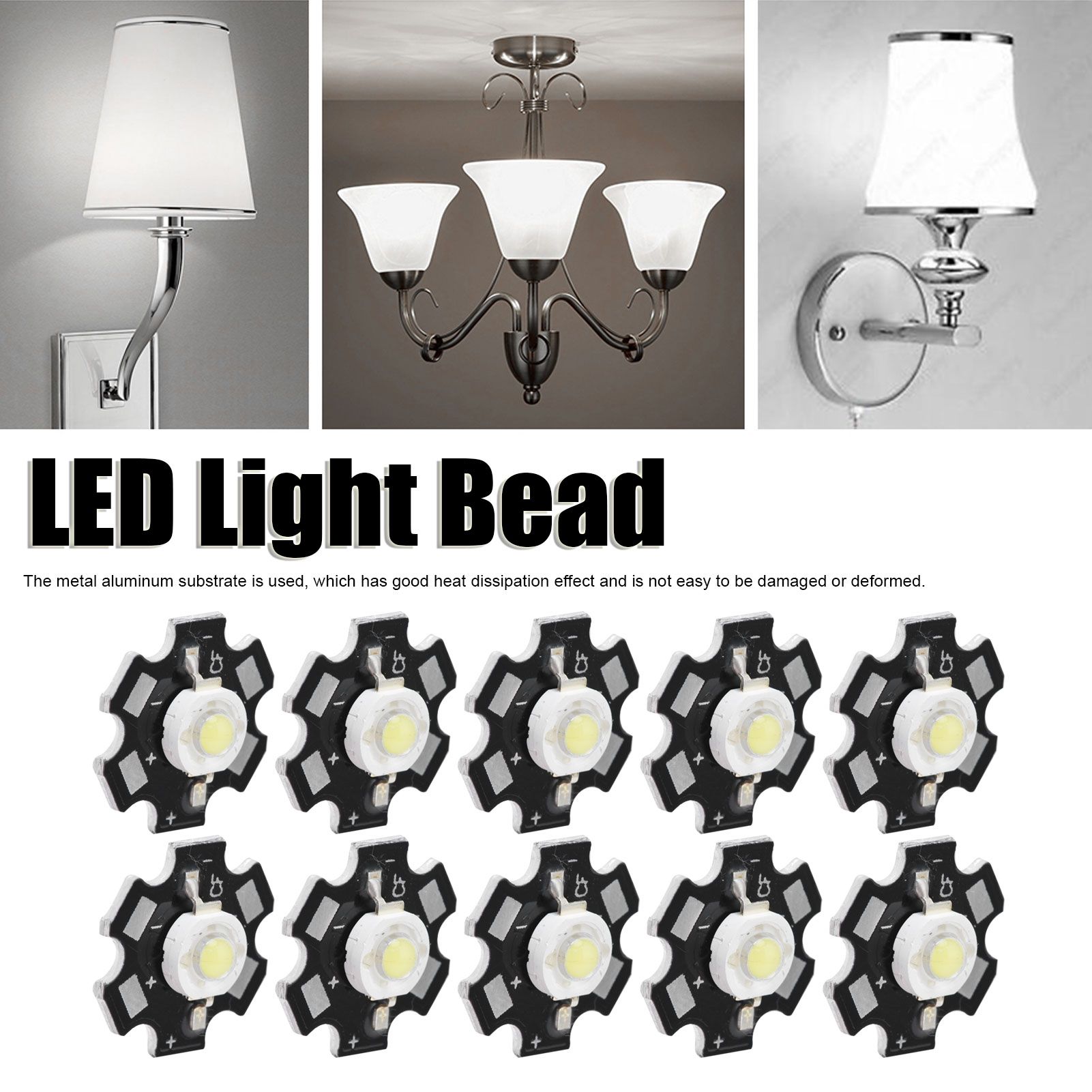 10Pcs Ultra Bright LED Chip 3V DIY Light Beads for Ceiling Light Downlight view 14
