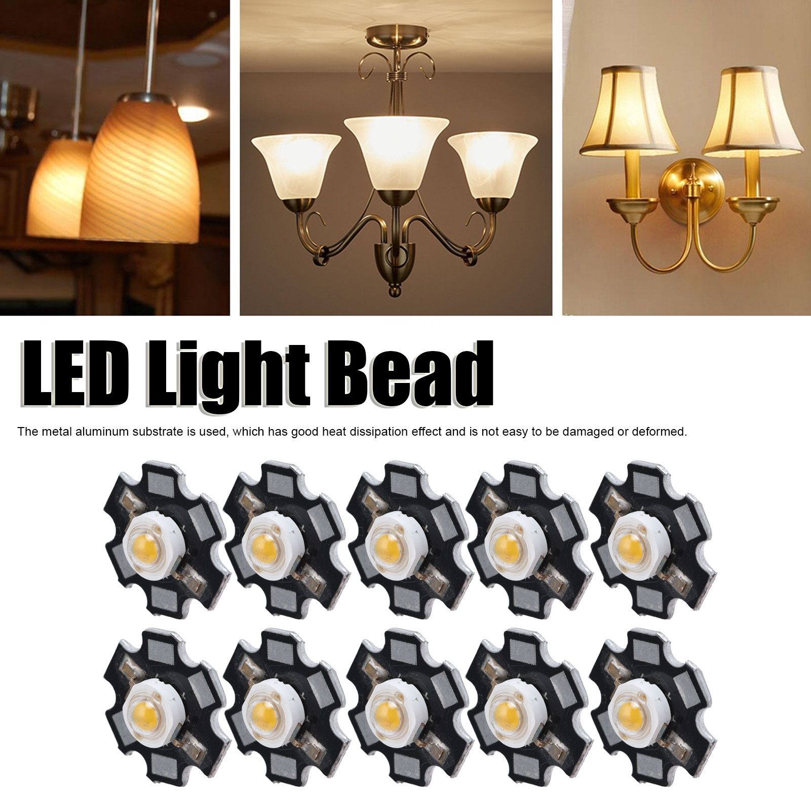 10Pcs Ultra Bright LED Chip 3V DIY Light Beads for Ceiling Light Downlight view 13