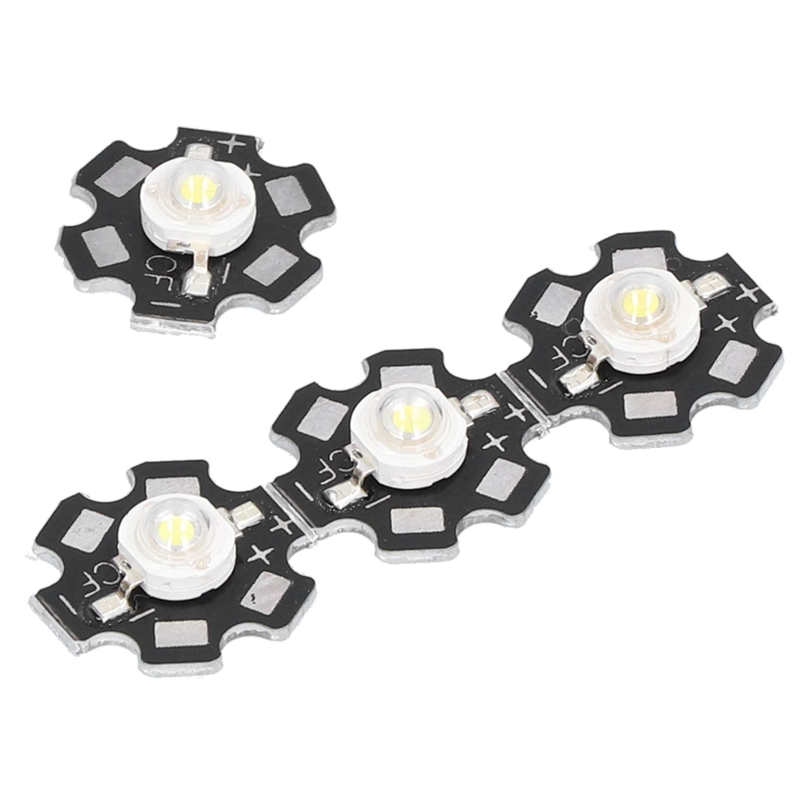 10PCS 1W LED Chip Highlight DIY Light Beads with Aluminum Base 6500k 90lm 20mm view 6
