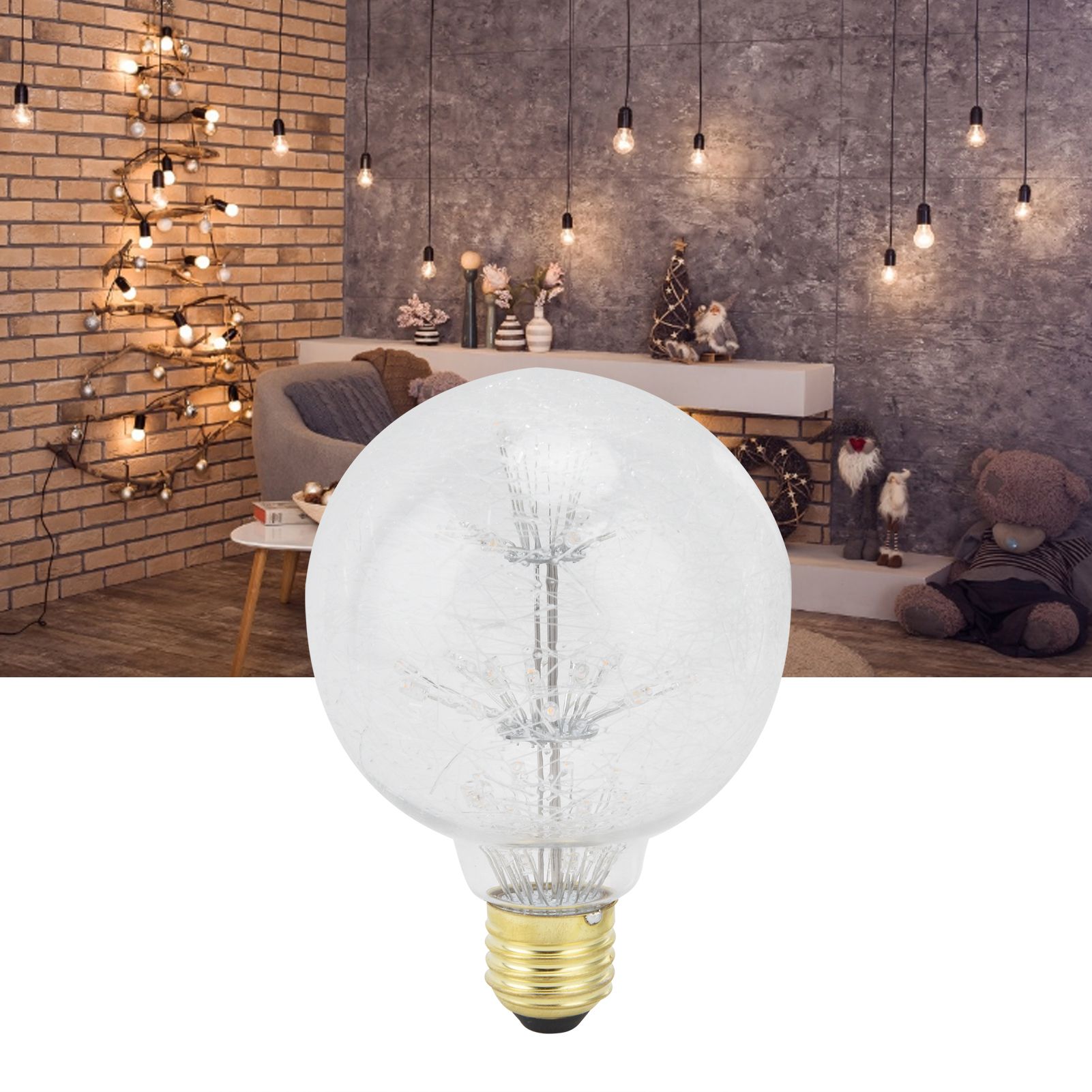 Decorative Bulb Antique Glass Vintage Warm Lighting 3W 85V to 265V LED Light view 11