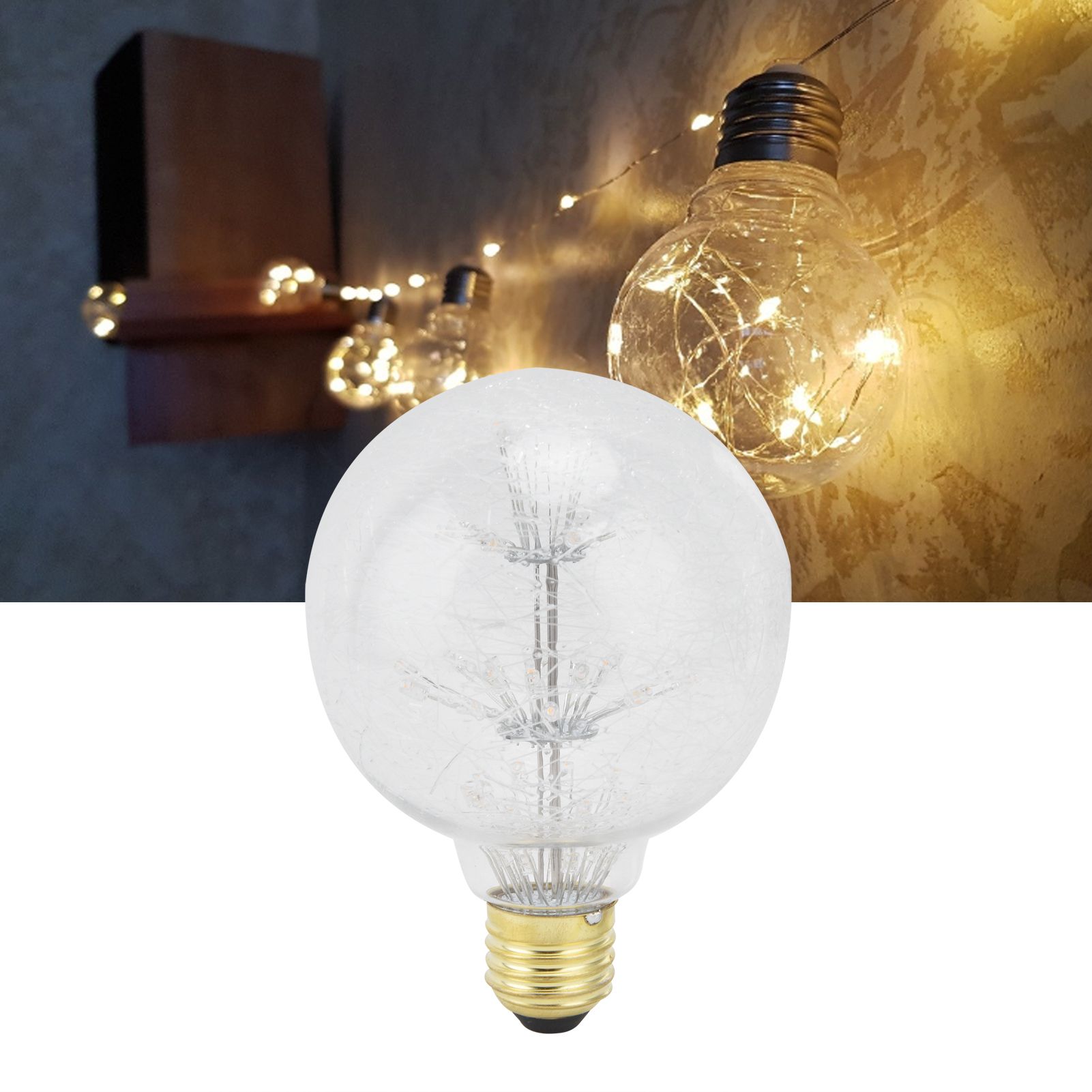 Decorative Bulb Antique Glass Vintage Warm Lighting 3W 85V to 265V LED Light view 12