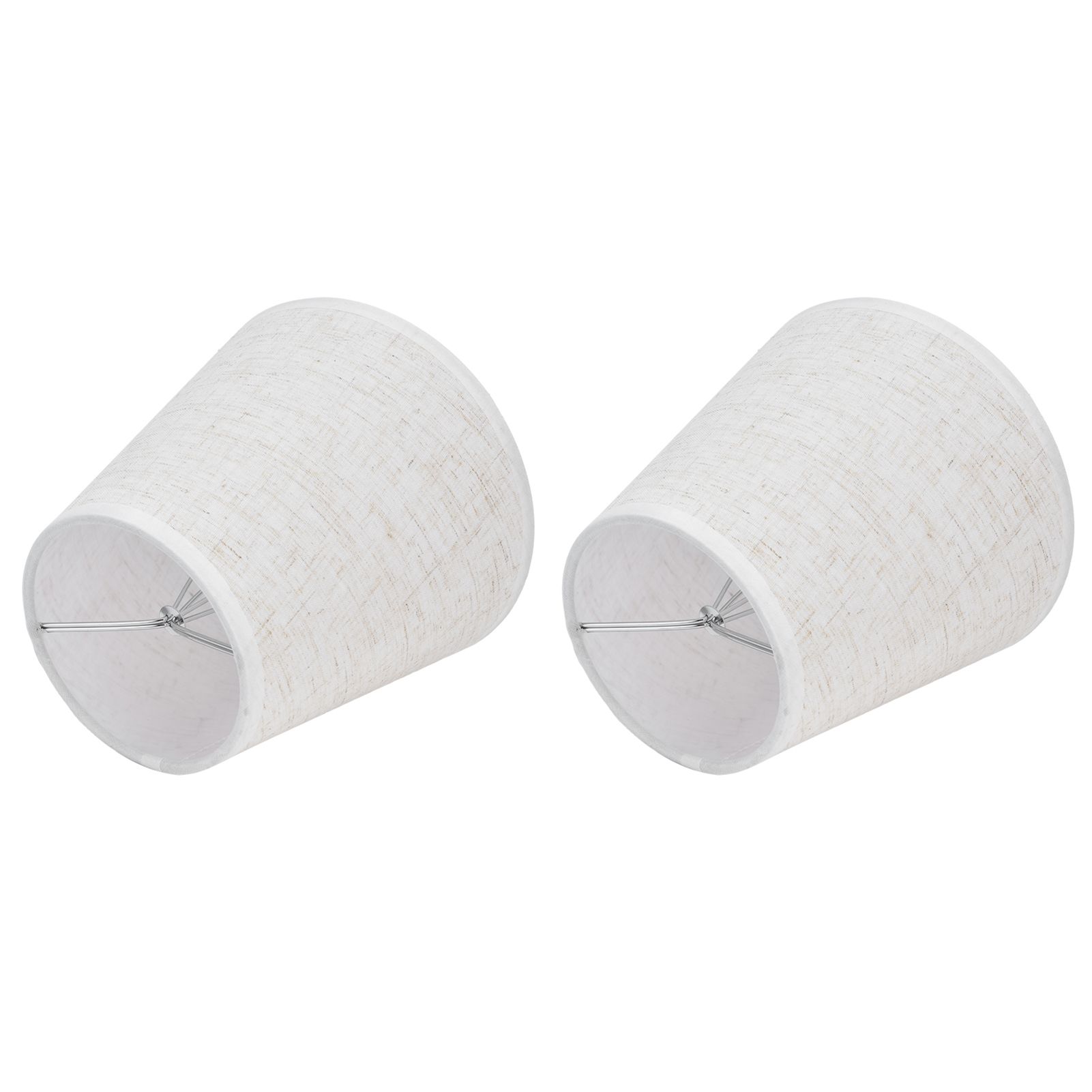 2PCS Table Lamp Shade Cover Fabric Clip On Lampshade for E14 Screw Candlestick view 5
