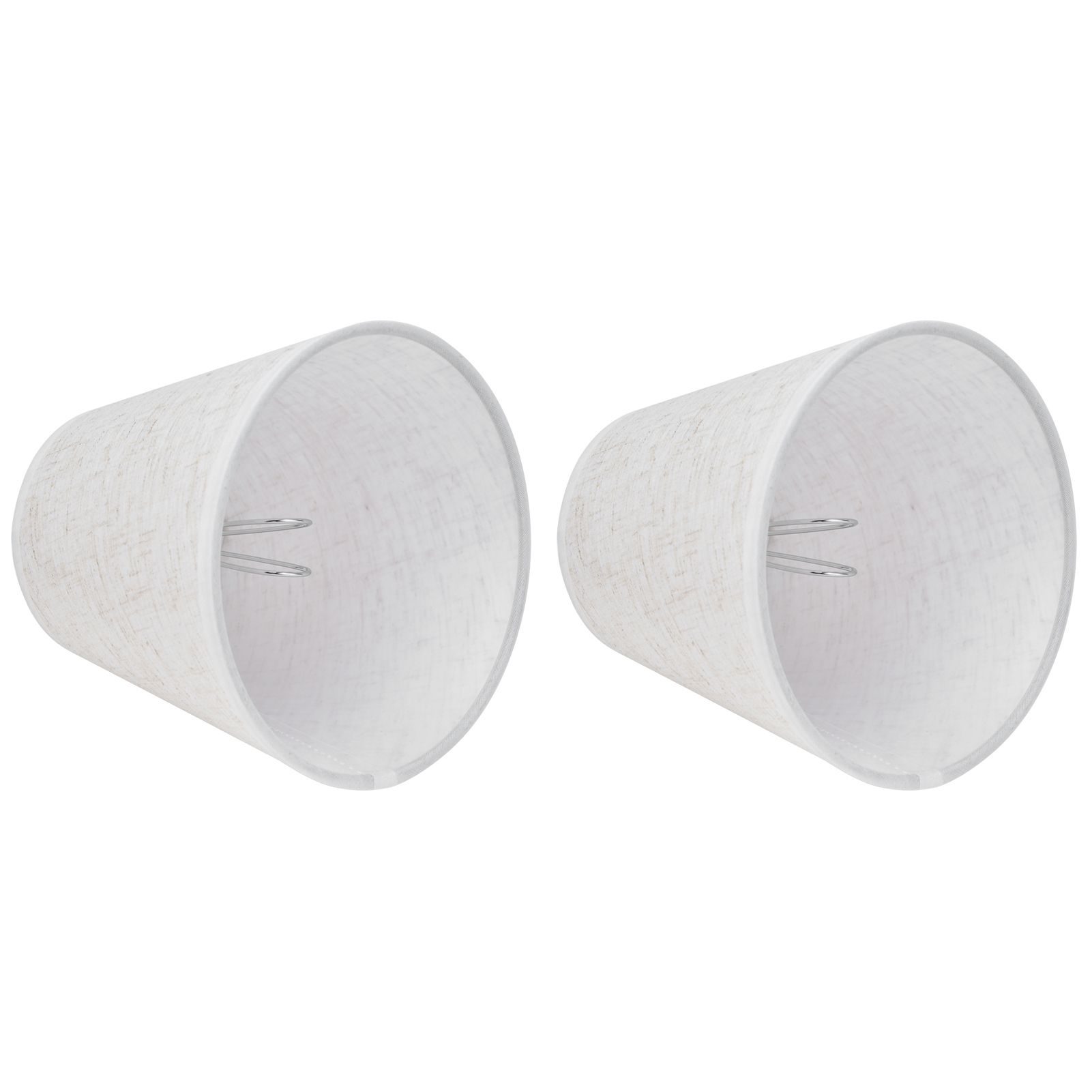 2PCS Table Lamp Shade Cover Fabric Clip On Lampshade for E14 Screw Candlestick view 7