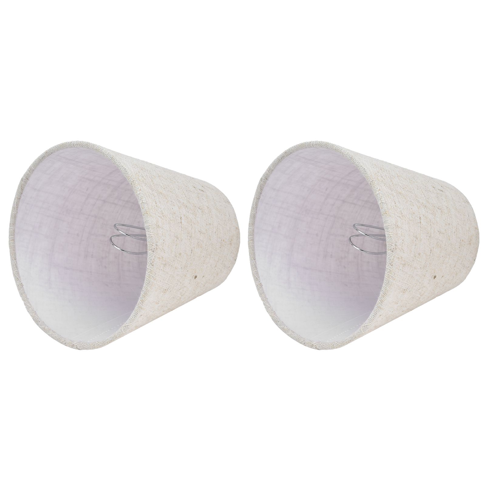 2PCS Table Lamp Shade Cover Fabric Clip On Lampshade for E14 Screw Candlestick view 3