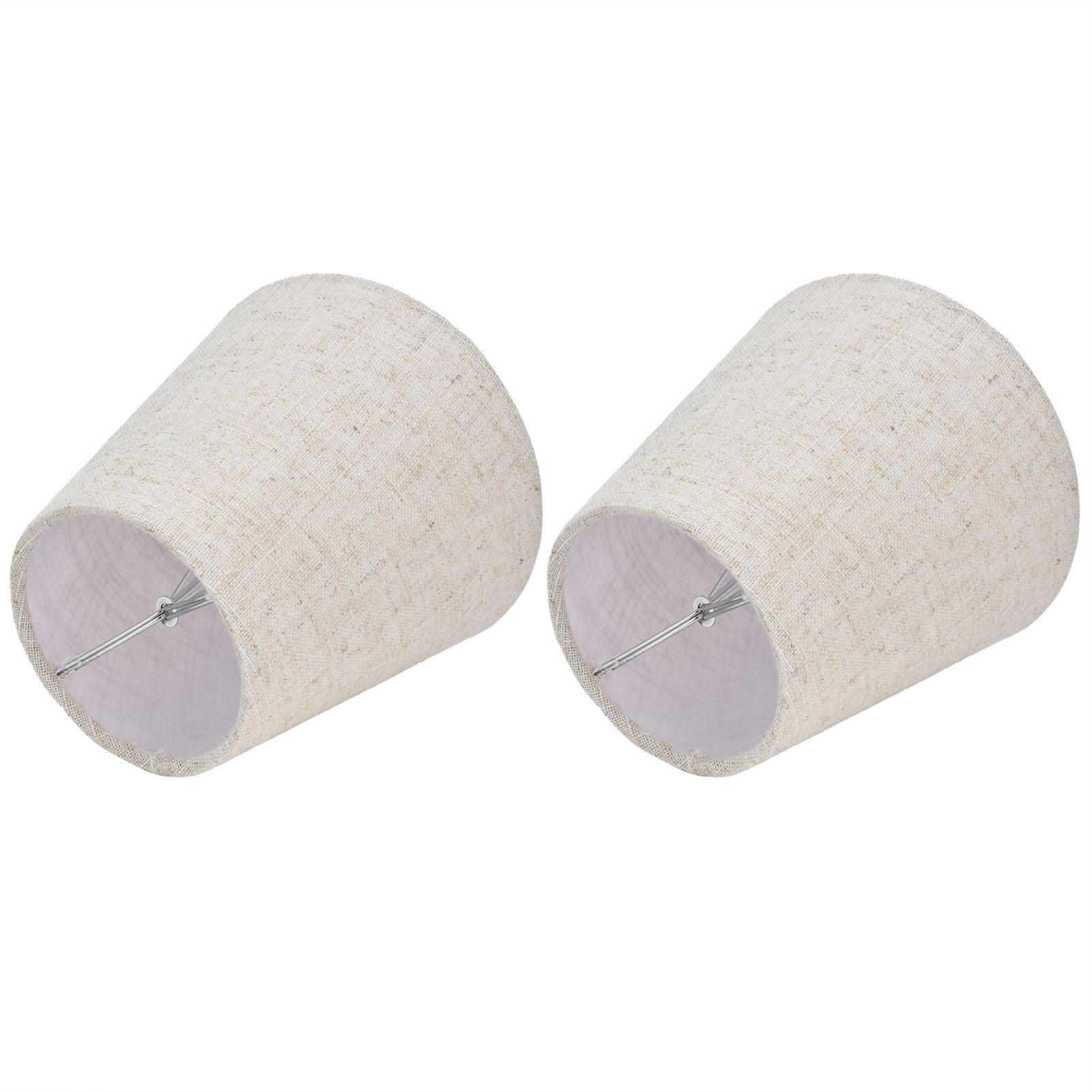 2PCS Table Lamp Shade Cover Fabric Clip On Lampshade for E14 Screw Candlestick view 6
