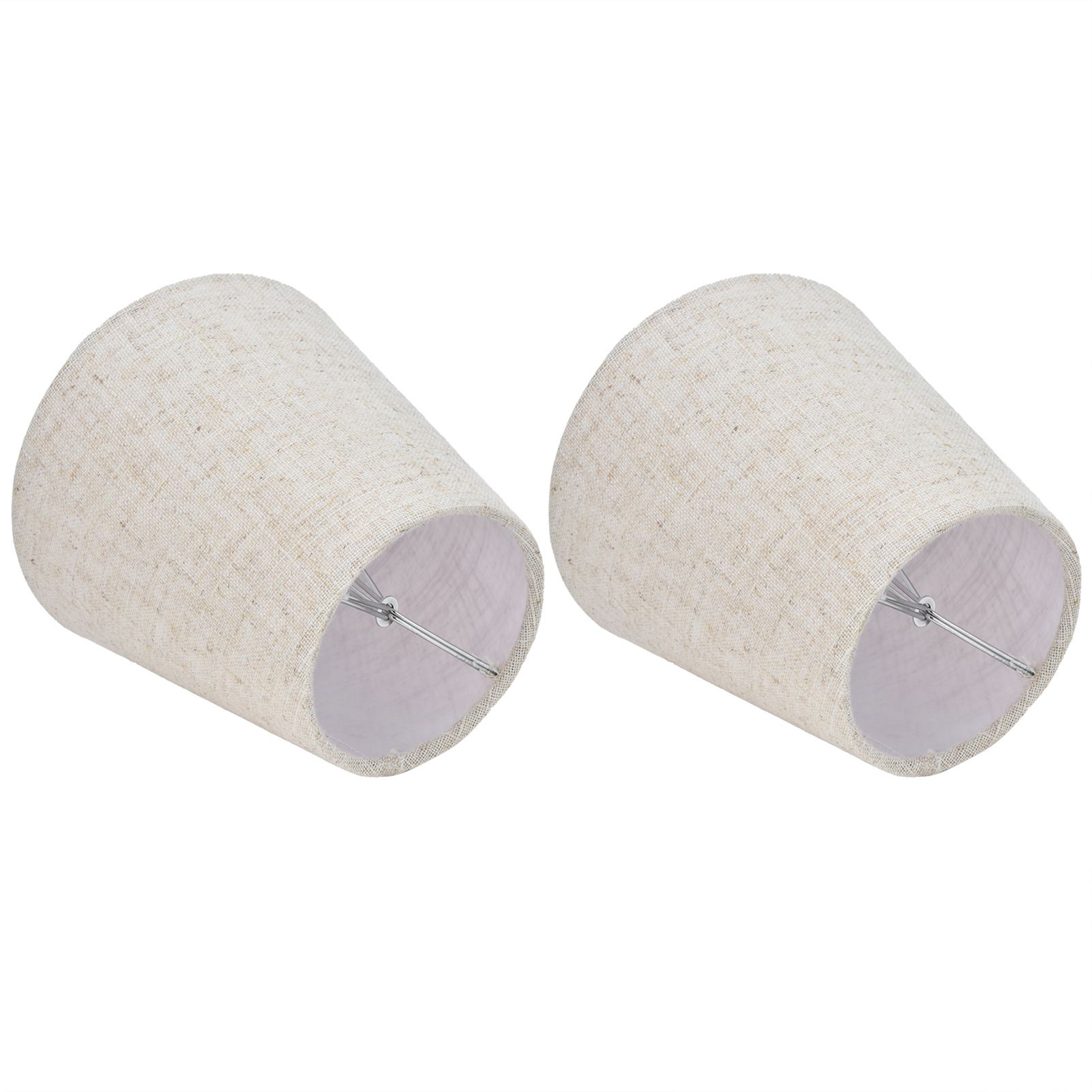2PCS Table Lamp Shade Cover Fabric Clip On Lampshade for E14 Screw Candlestick view 9