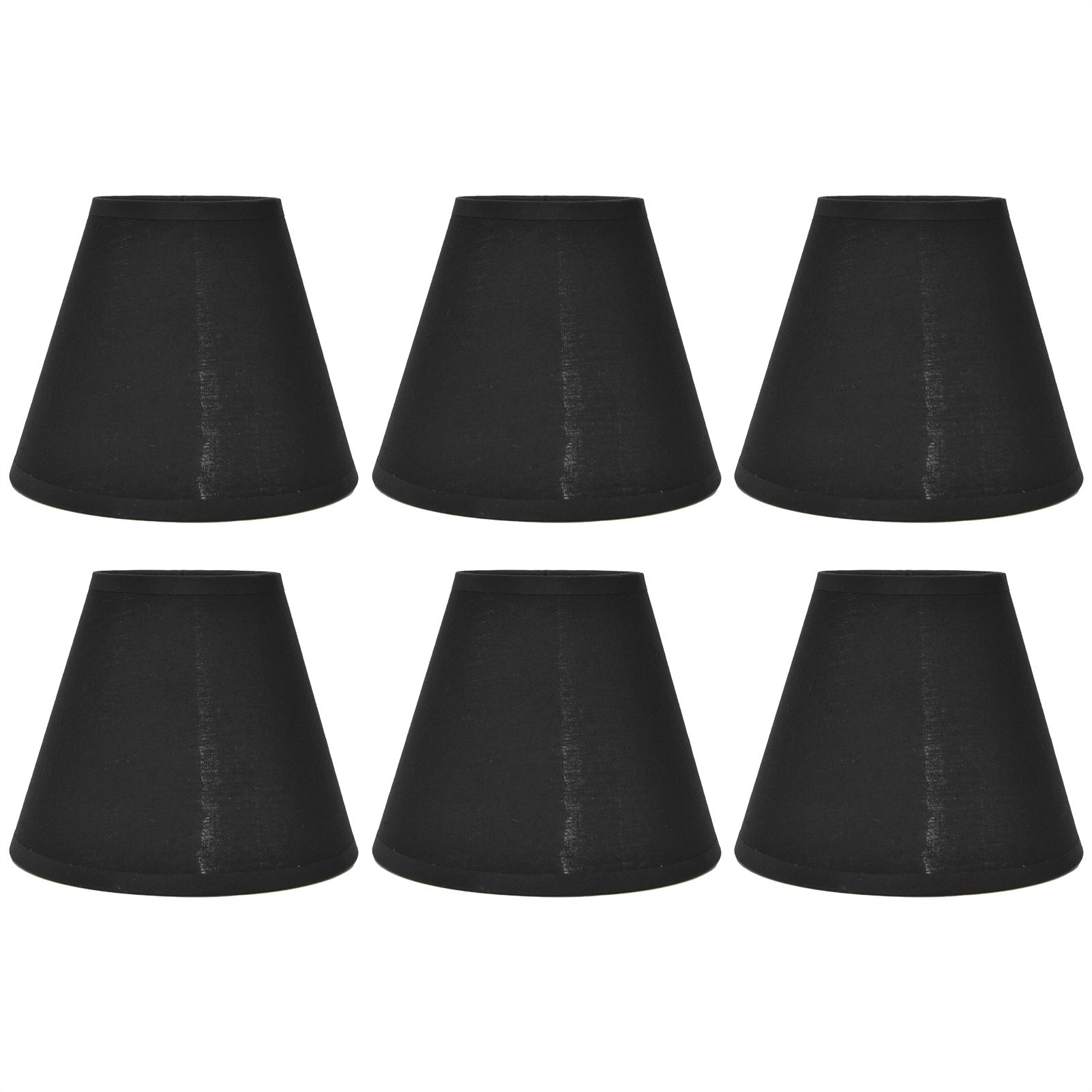 6PCS Fabric Lamp Shade Cloth Clip On Lampshade for E14 Table Chandelier Floor view 5