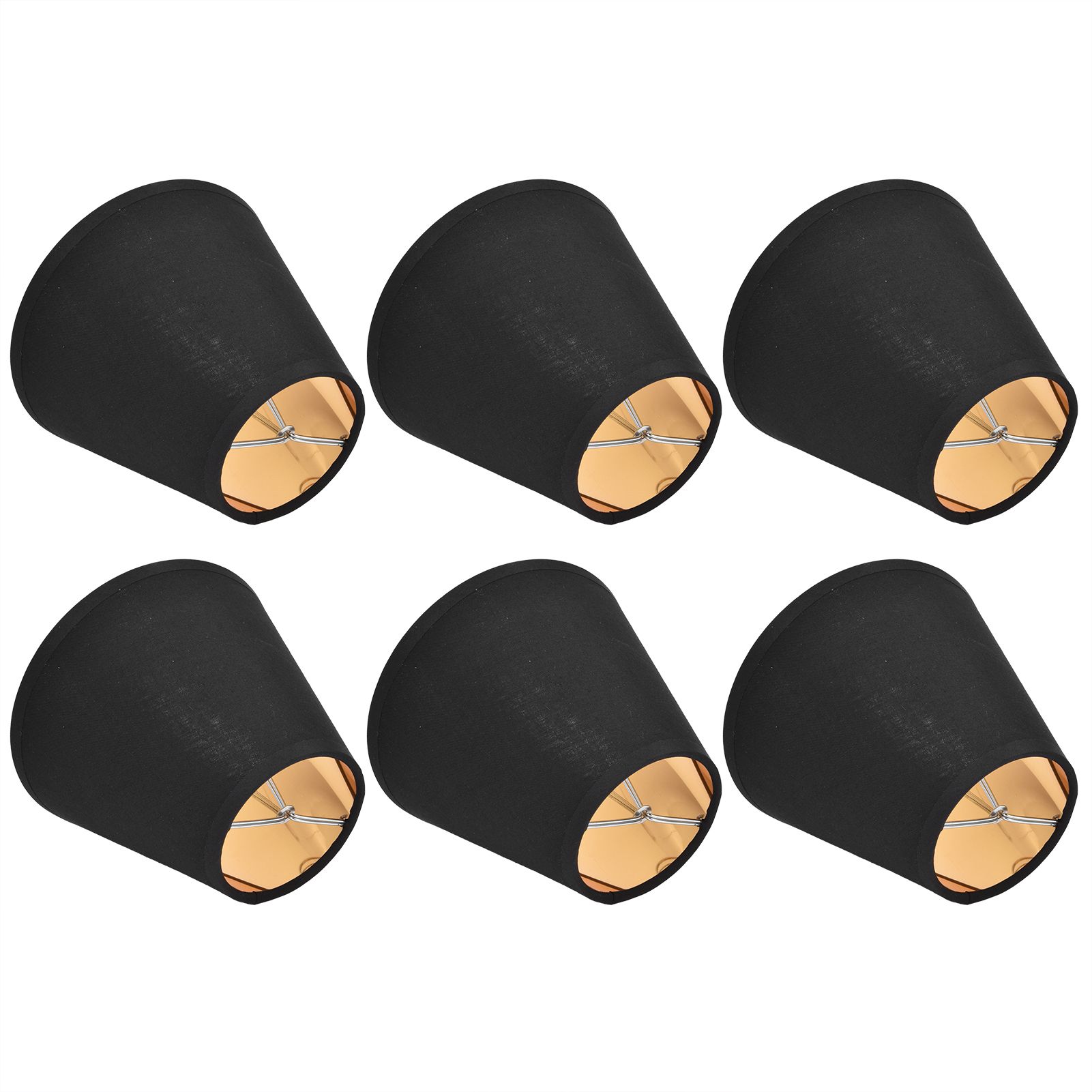 6PCS Fabric Lamp Shade Cloth Clip On Lampshade for E14 Table Chandelier Floor view 9