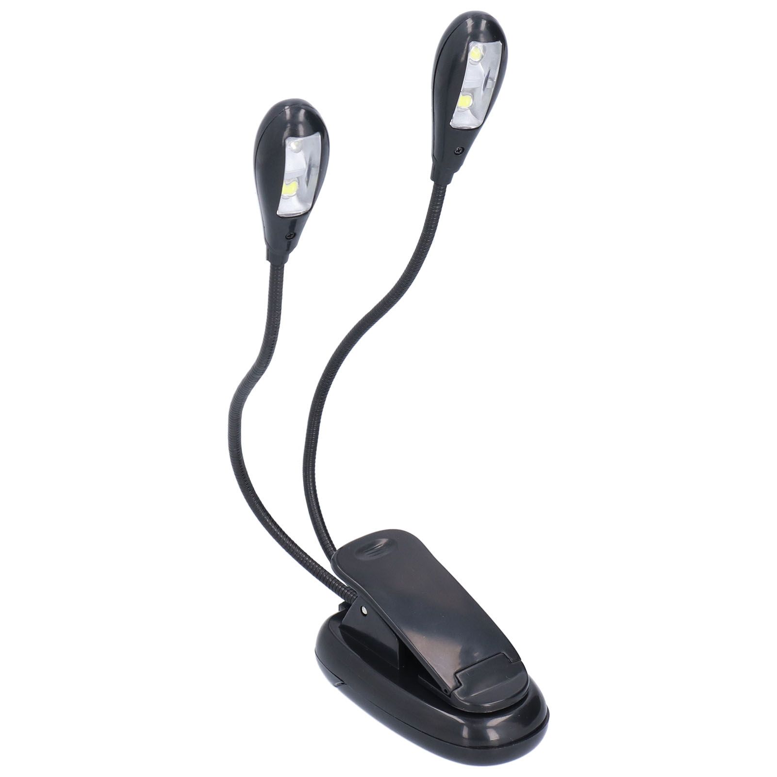 LED Book Light Eye Protecting 360° Rotatable White Light Double Pole 4 Lamp view 9