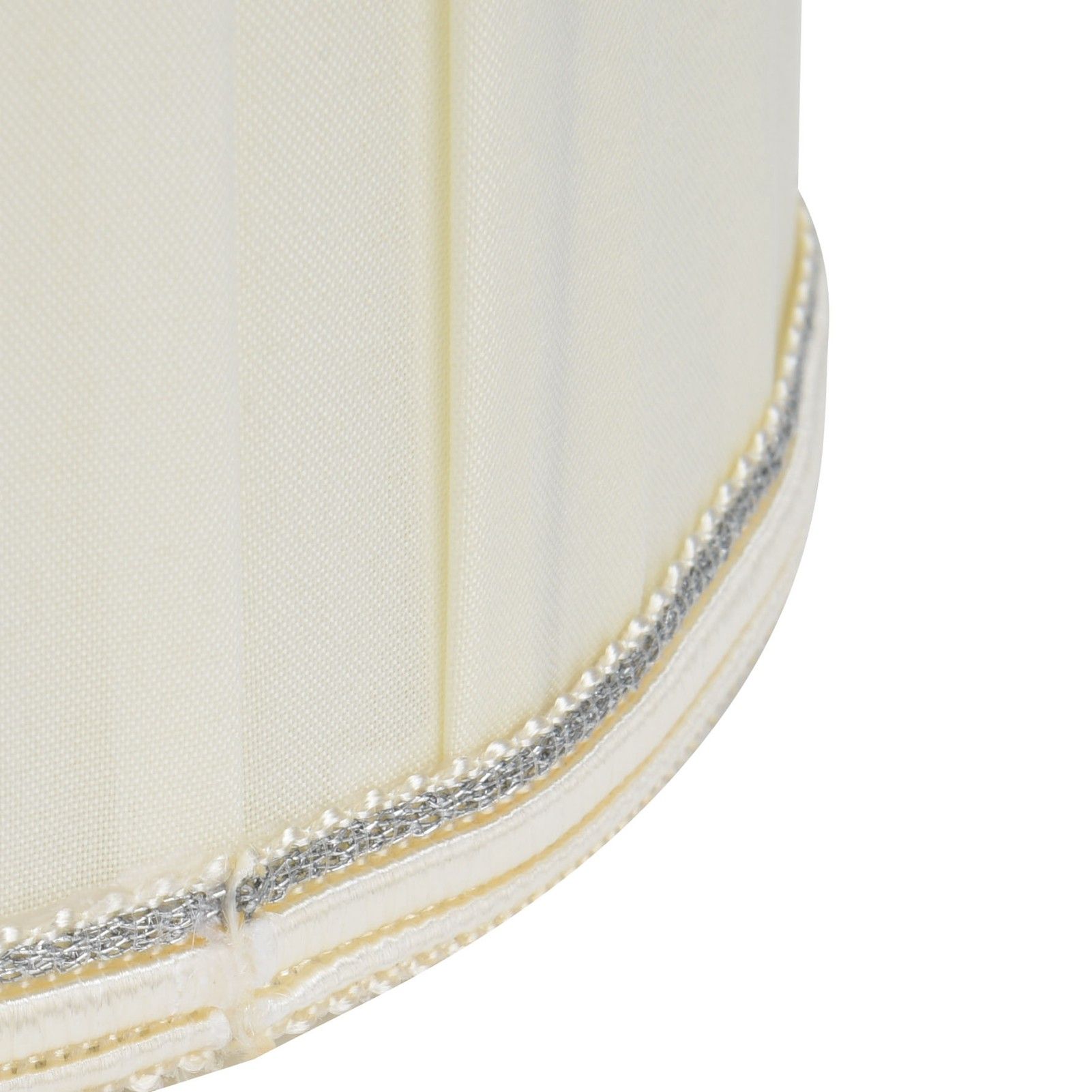 Fabric Lampshade Beige Silver Edge Craft European Style Simple Lamp Shade for view 14
