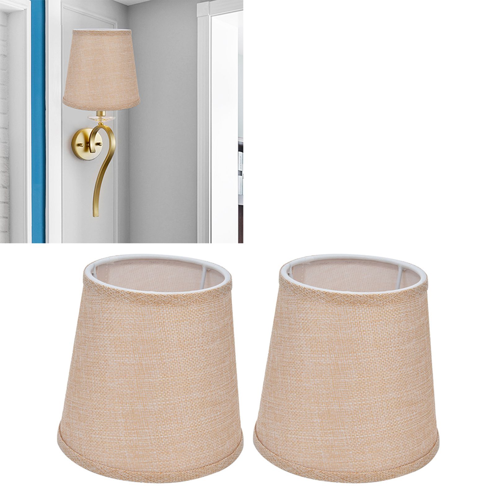 2Pcs Modern Lampshade Home European Style E14 Lamp Shade for Table Lamps Floor view 11