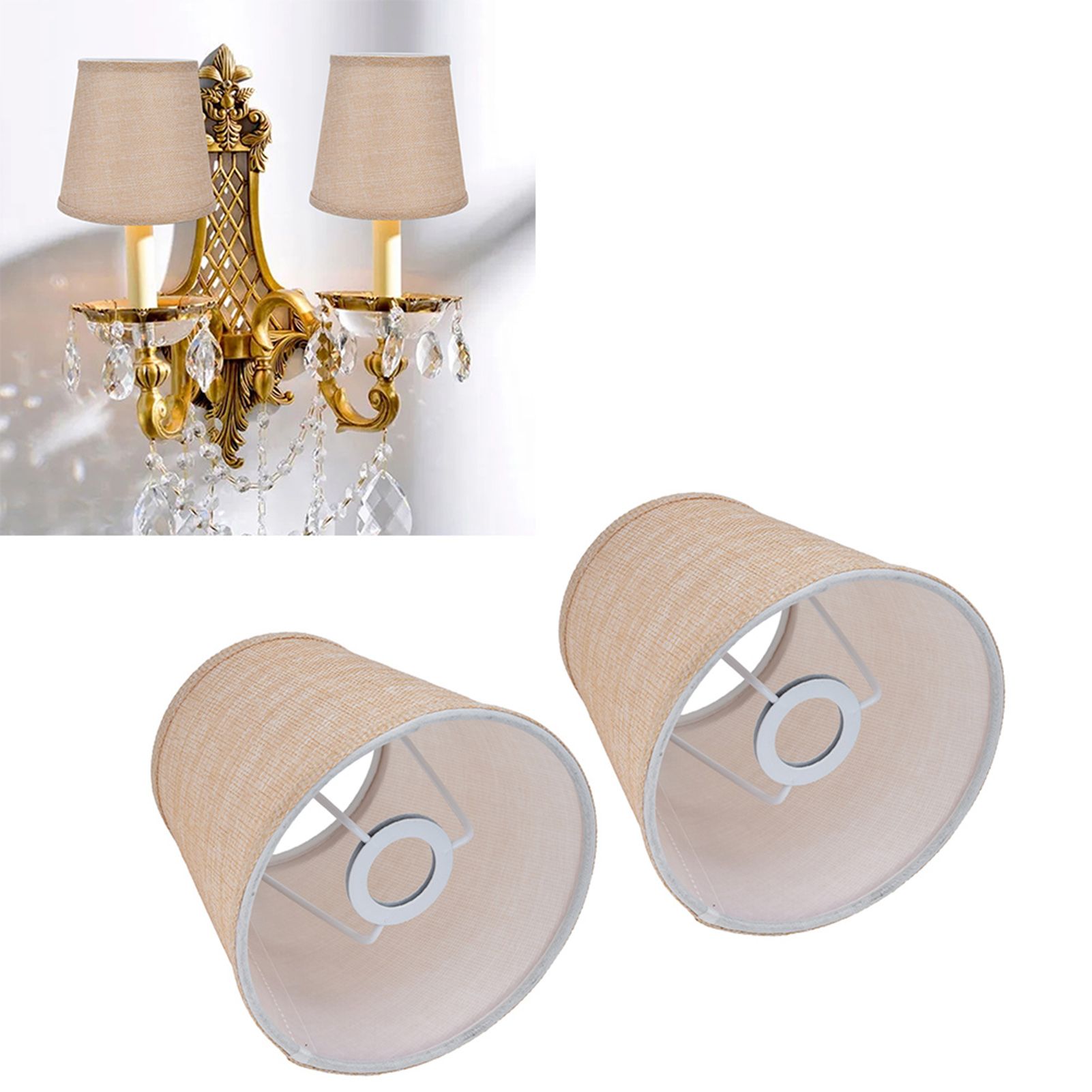 2Pcs Modern Lampshade Home European Style E14 Lamp Shade for Table Lamps Floor view 12