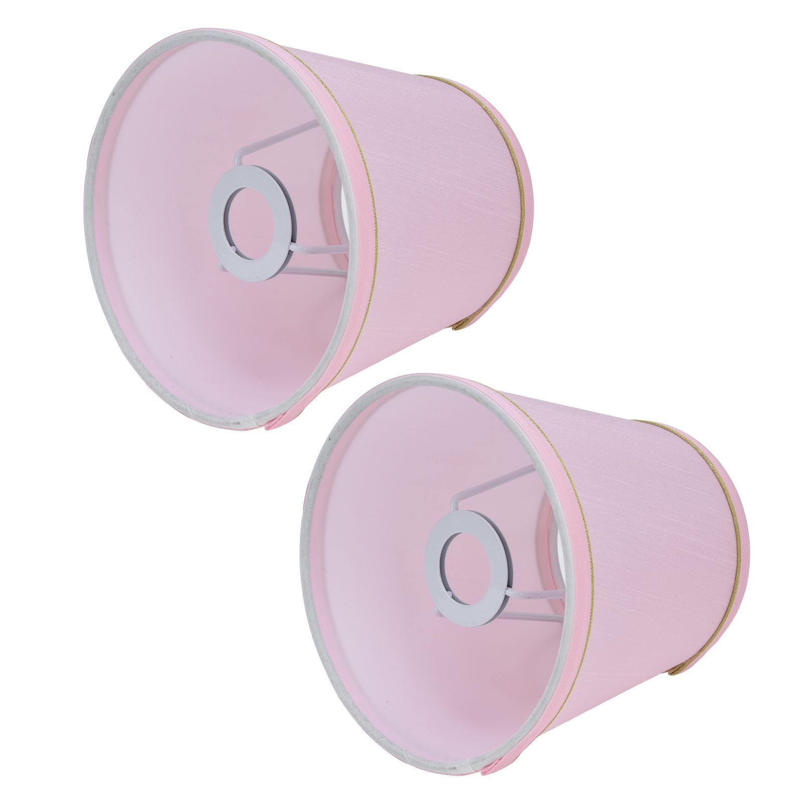 2PCS European Style E14 Lamp Shade Pink Lampshade for Chandelier Table Wall view 3