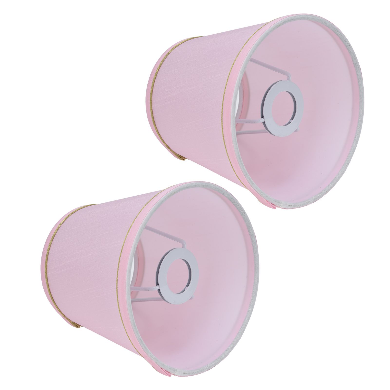 2PCS European Style E14 Lamp Shade Pink Lampshade for Chandelier Table Wall view 4