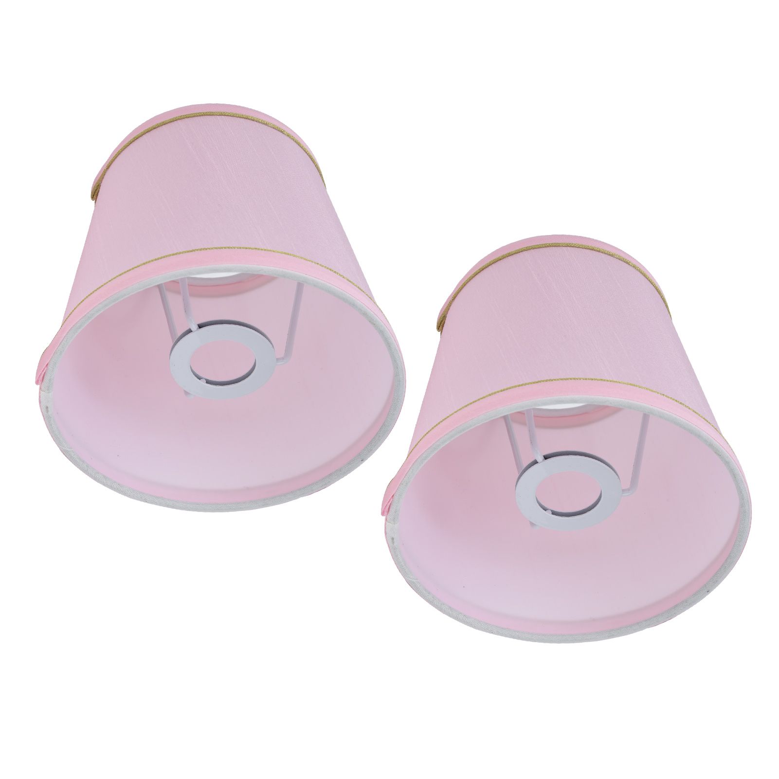 2PCS European Style E14 Lamp Shade Pink Lampshade for Chandelier Table Wall view 6