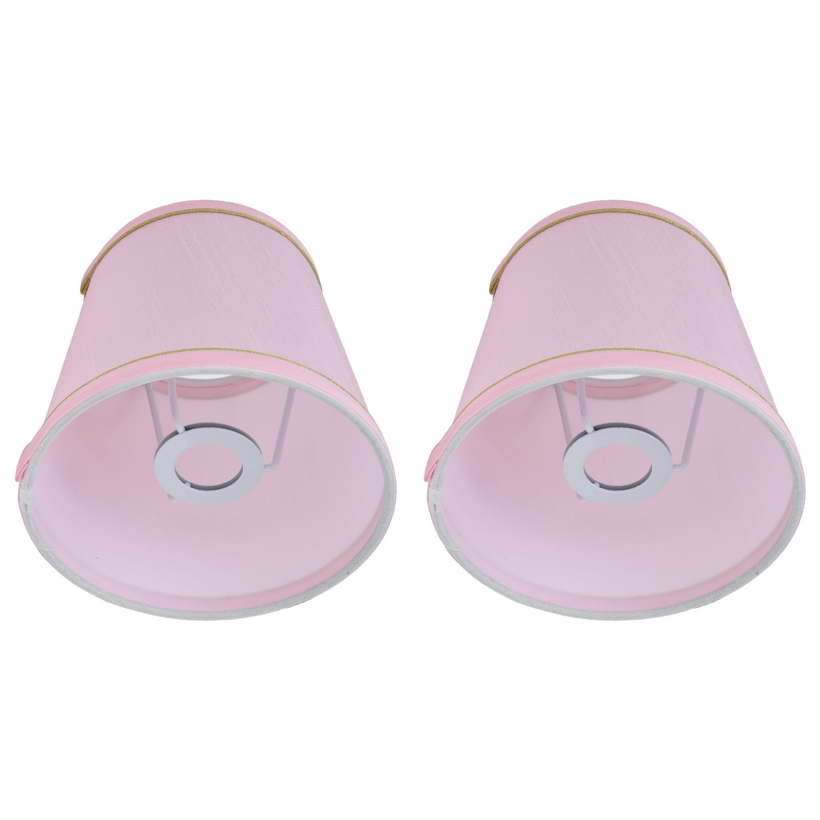 2PCS European Style E14 Lamp Shade Pink Lampshade for Chandelier Table Wall view 7
