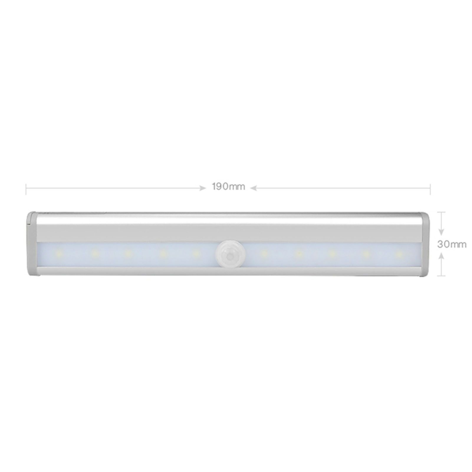 LED Closet Light 10 LEDs USB Rechargeable Motion Sensor Closet Light Wall view 5